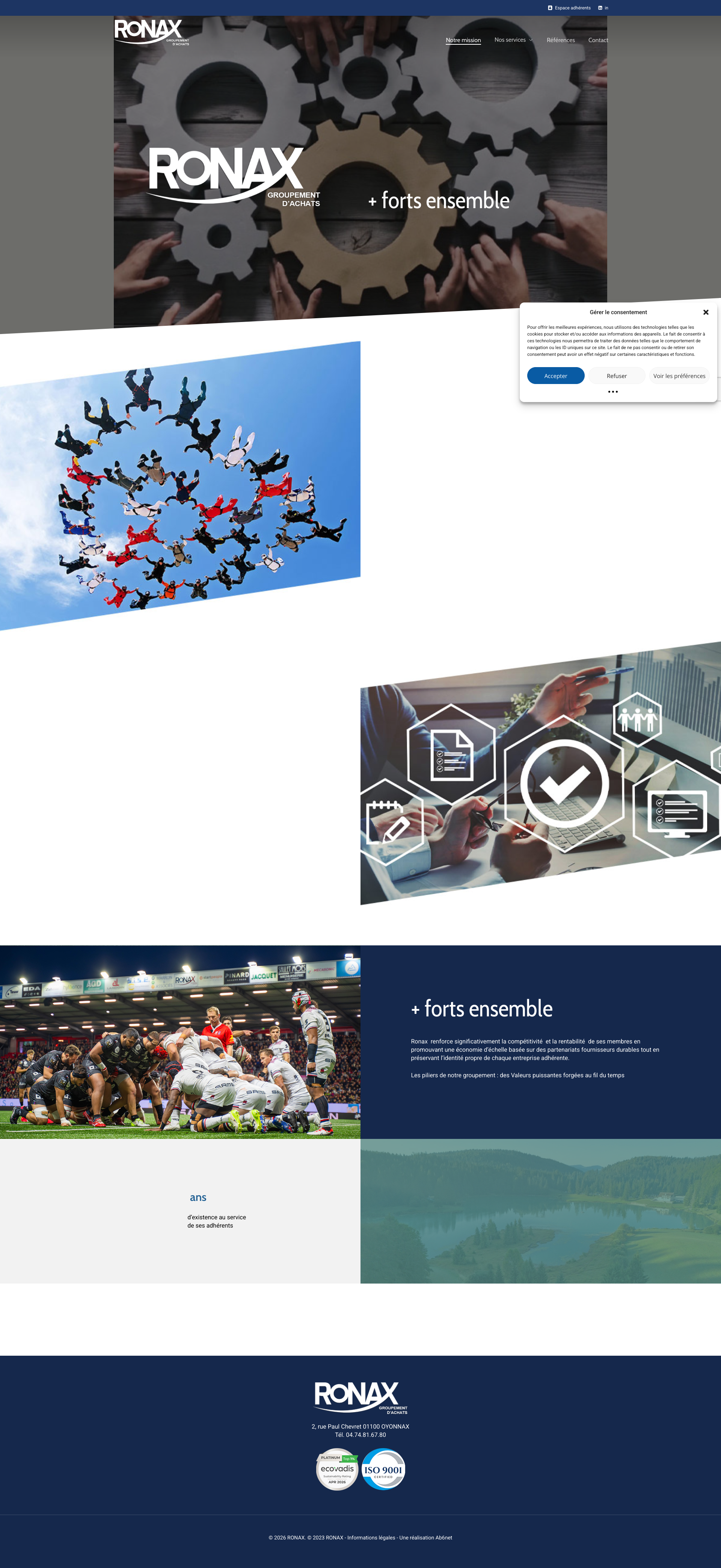 Aperçu du site
