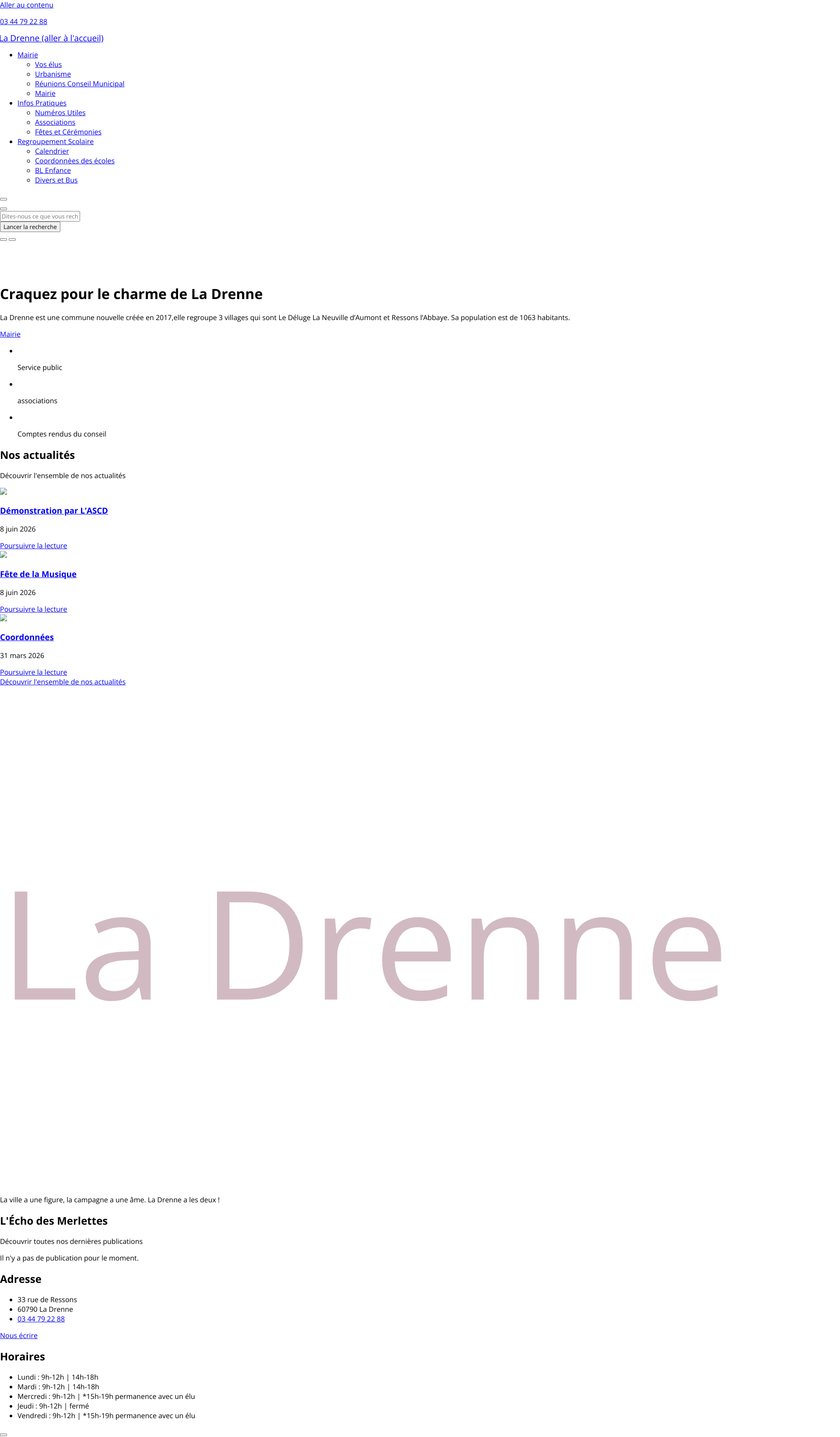 Aperçu du site