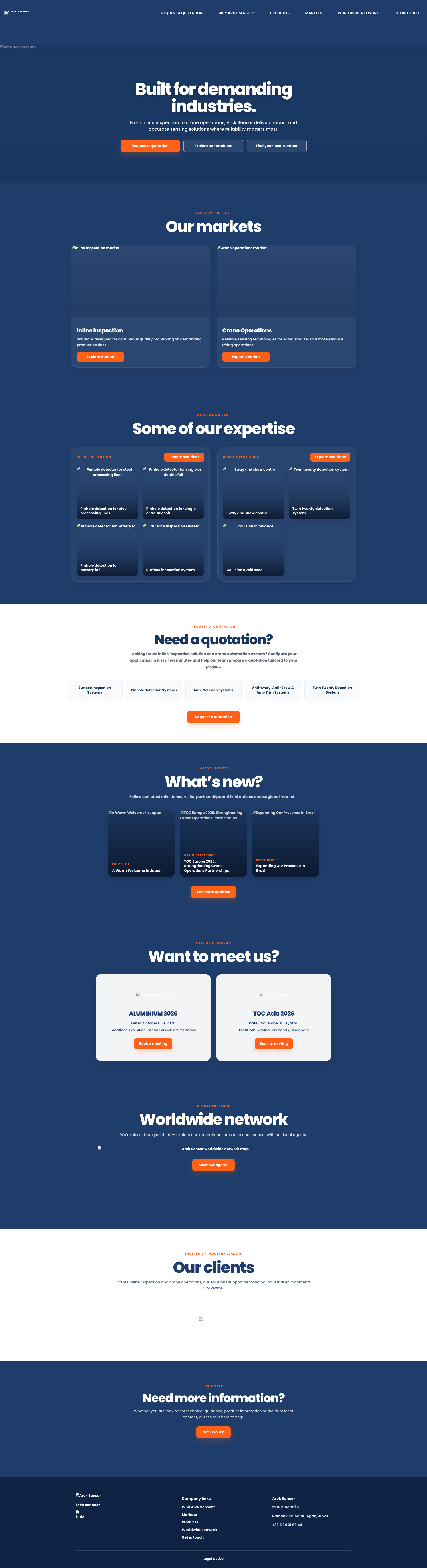 Aperçu du site