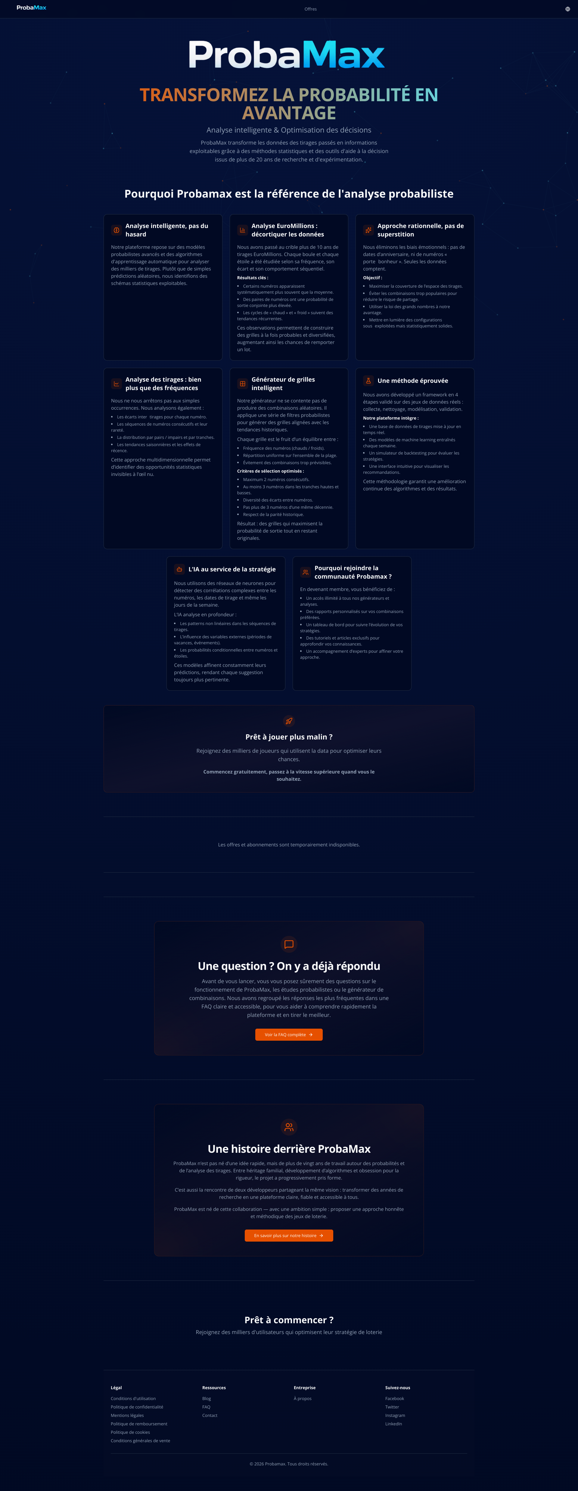 Aperçu du site