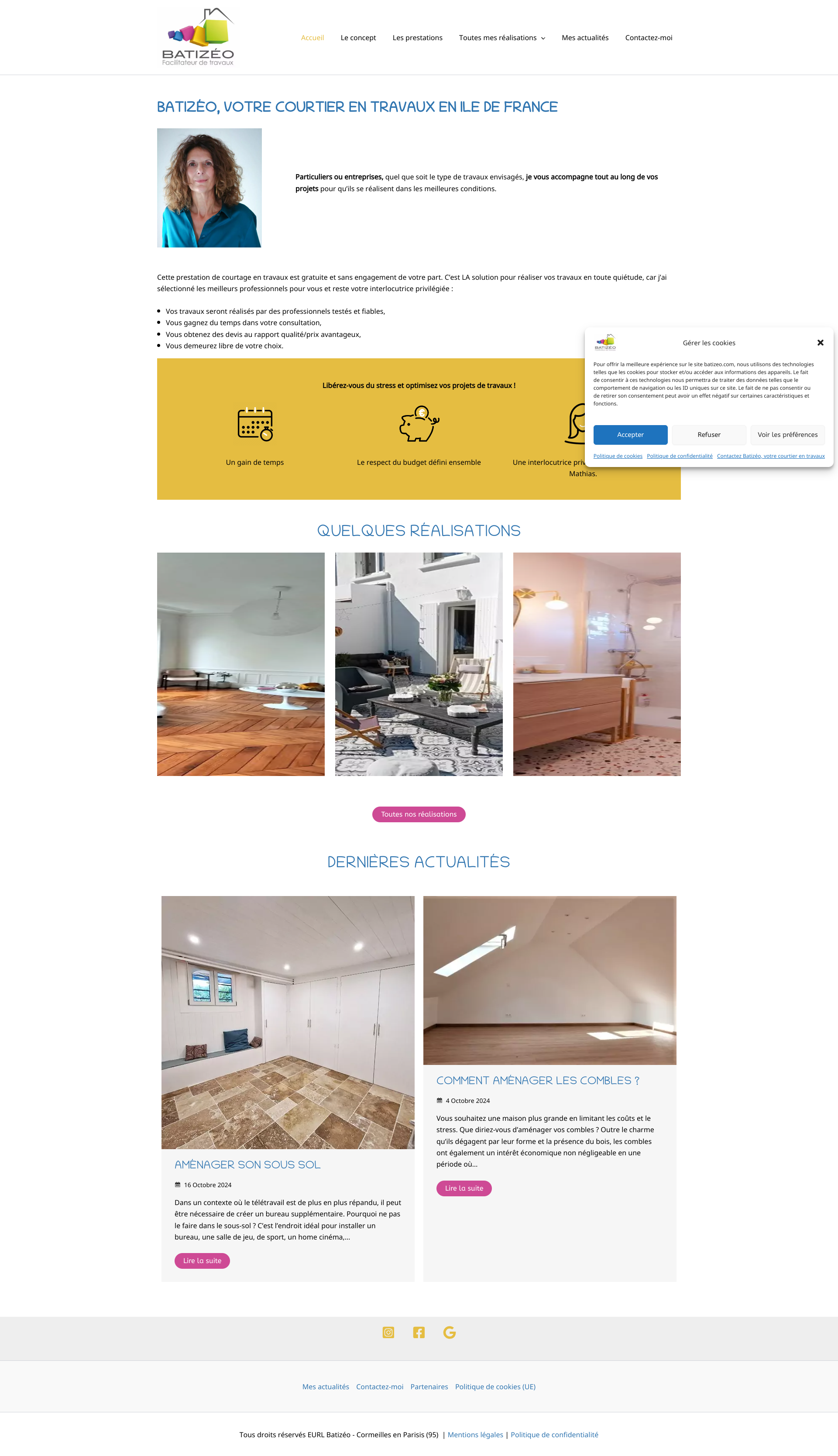 Aperçu du site