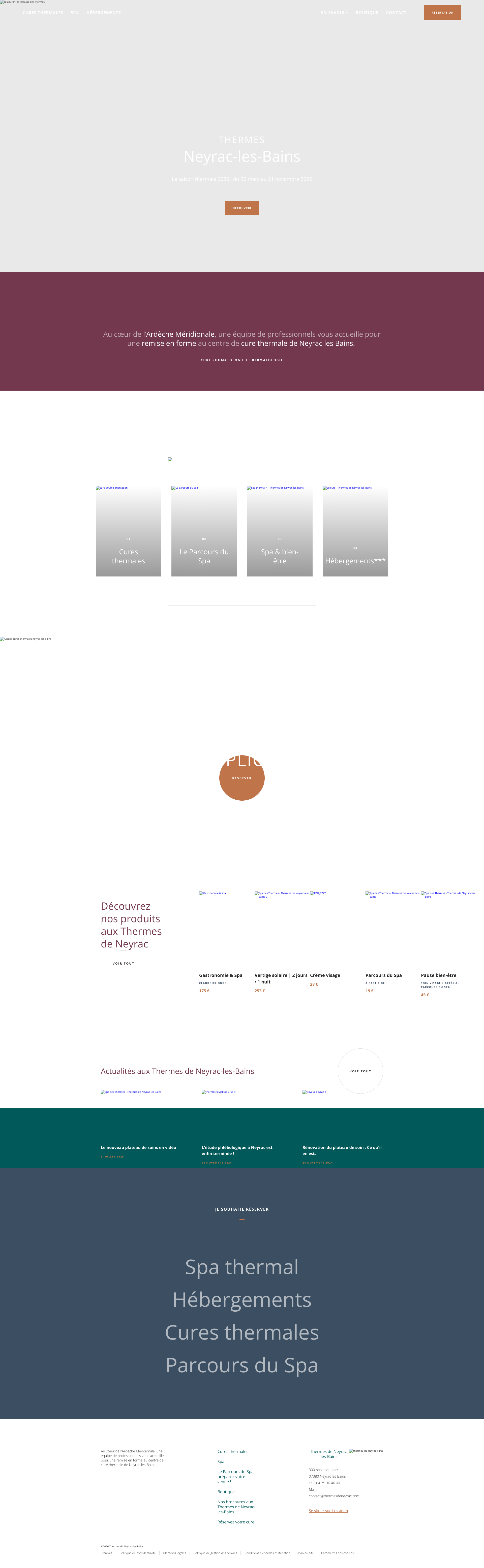 Aperçu du site