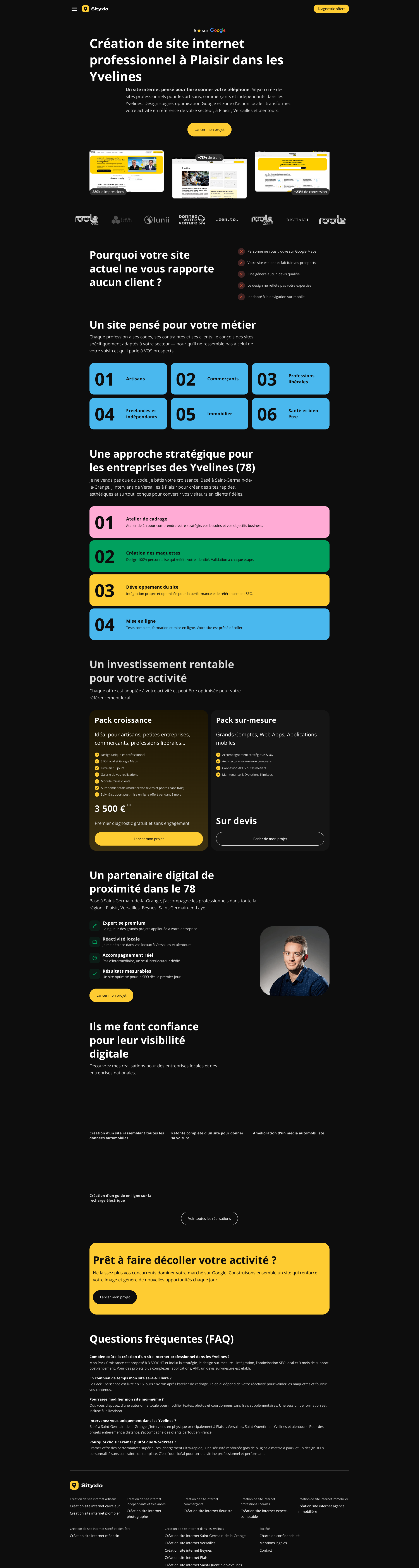 Aperçu du site