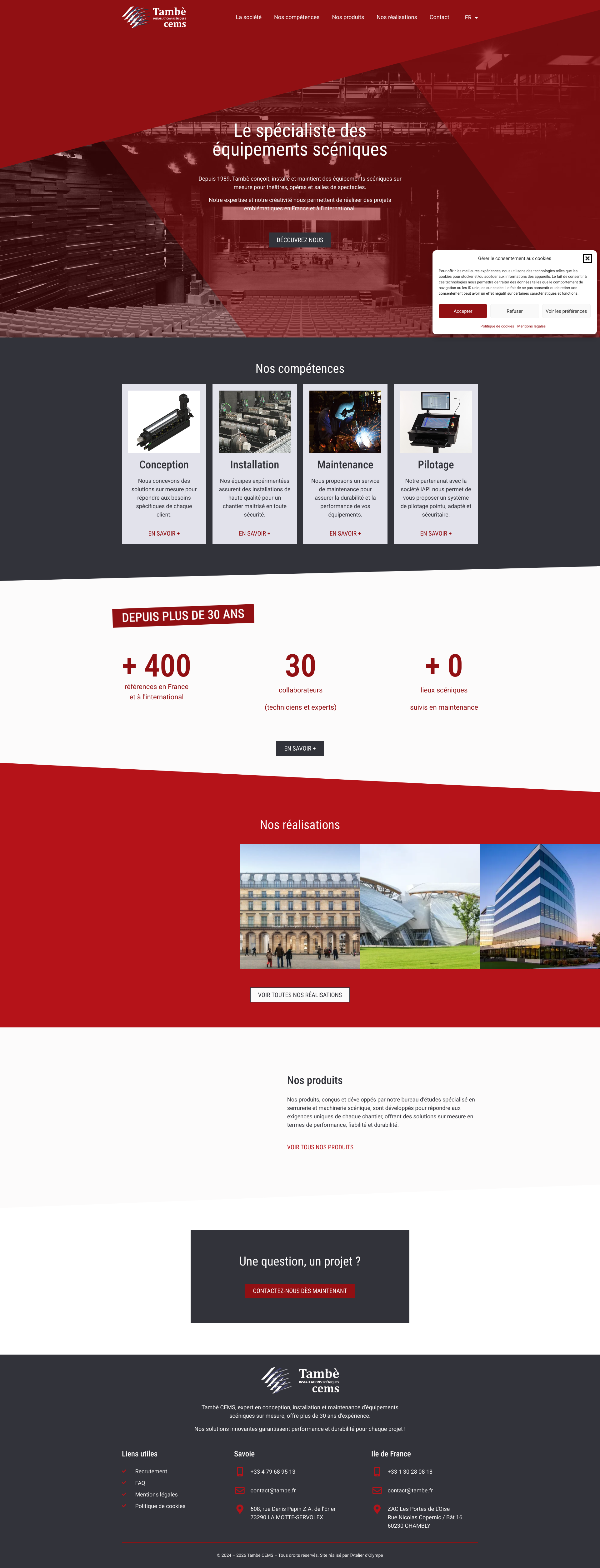Aperçu du site