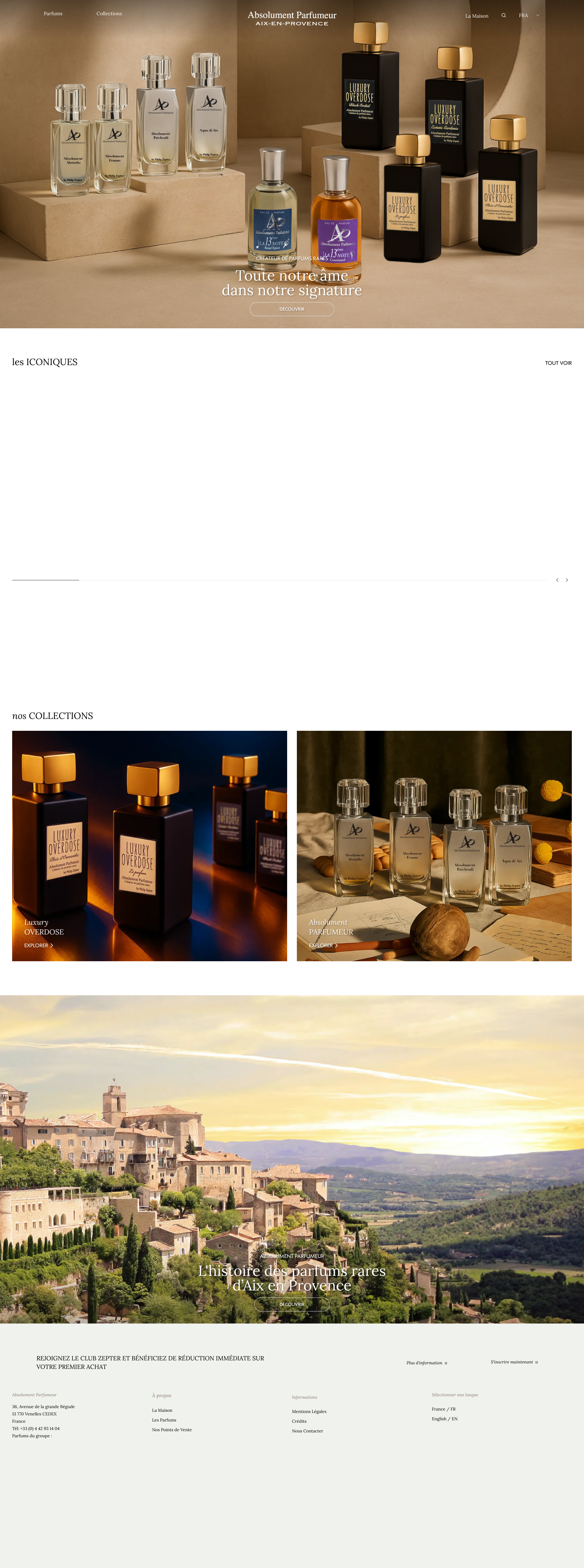 Aperçu du site