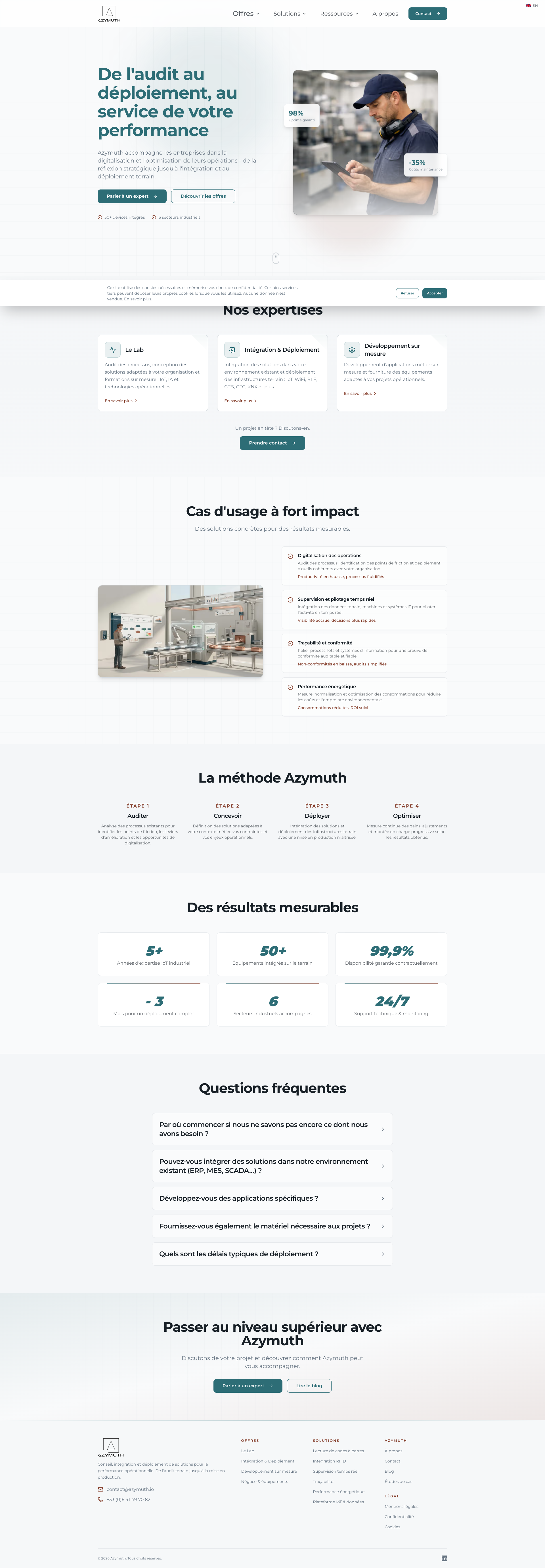 Aperçu du site