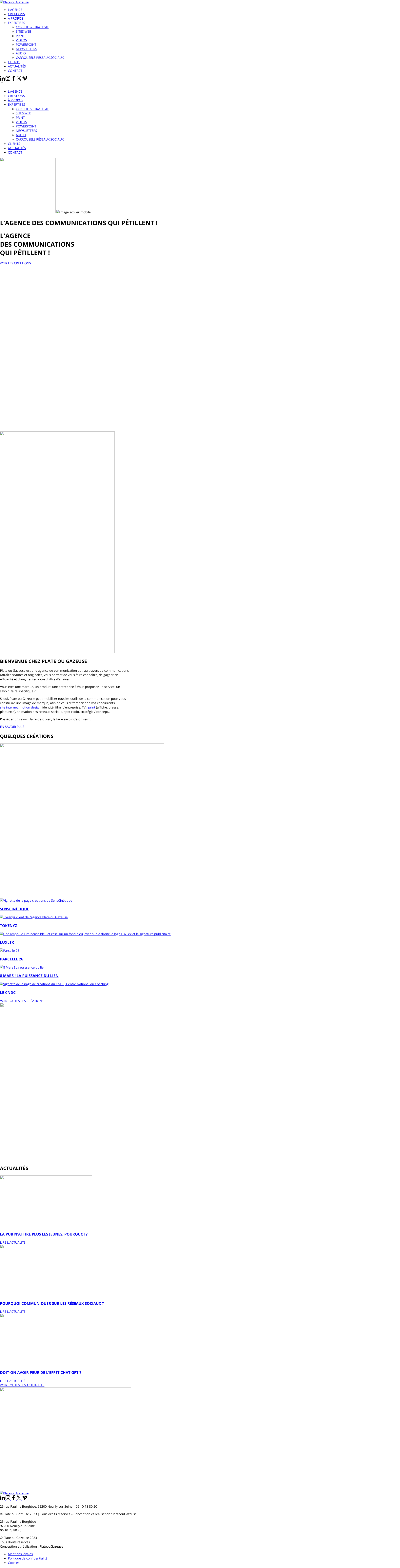 Aperçu du site