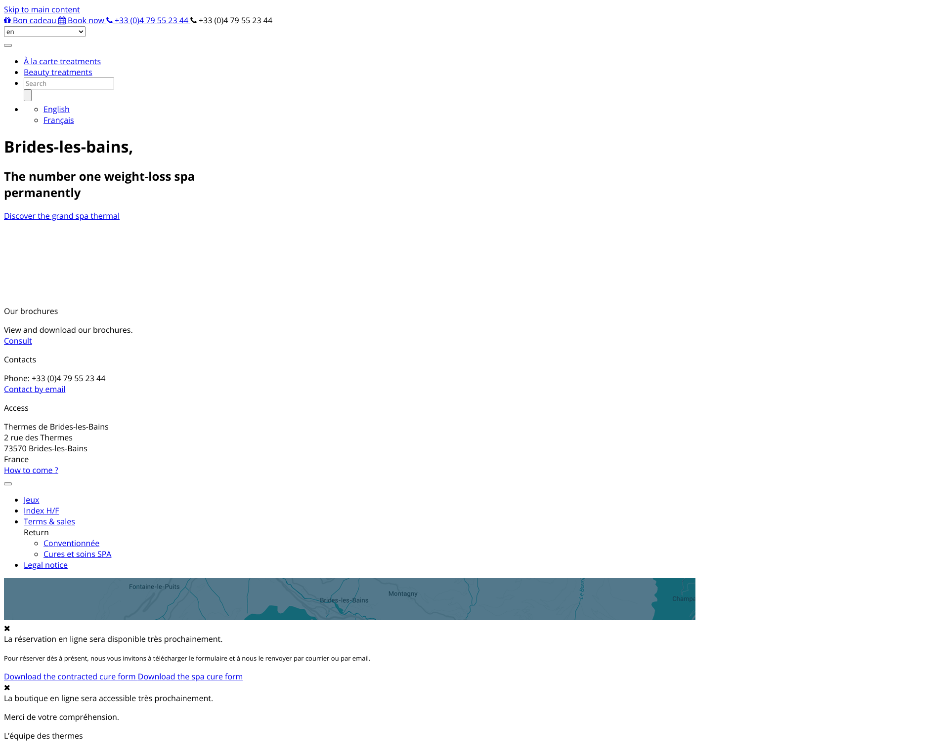Aperçu du site