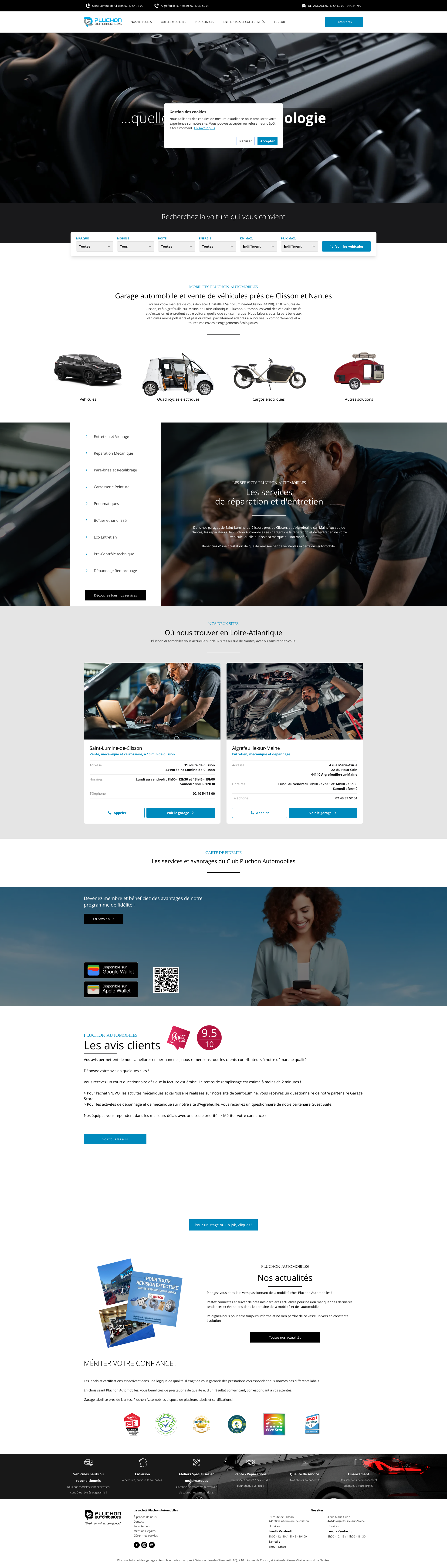 Aperçu du site