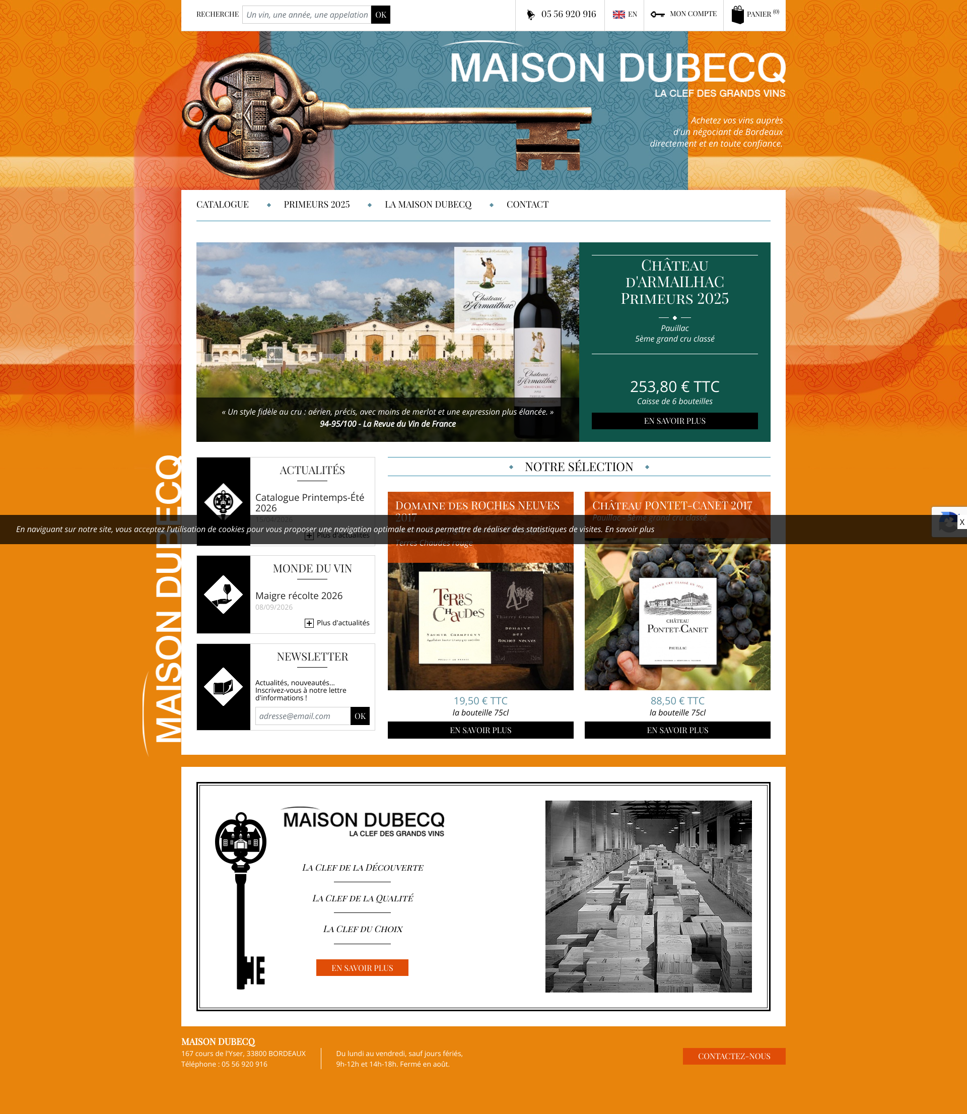 Aperçu du site