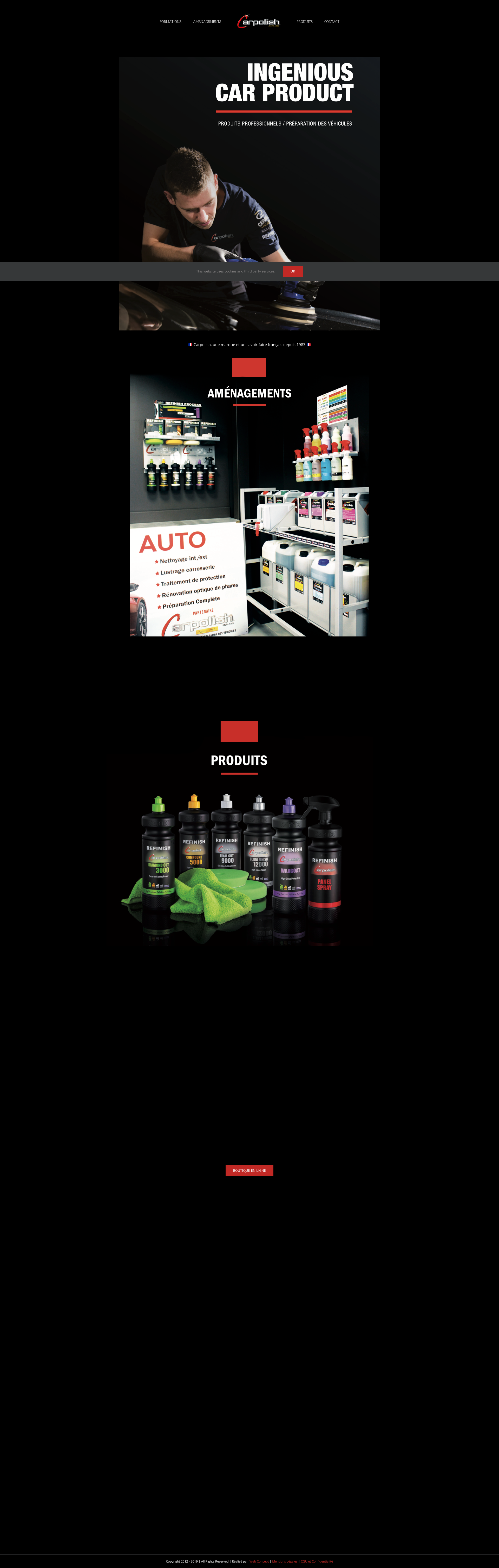 Aperçu du site