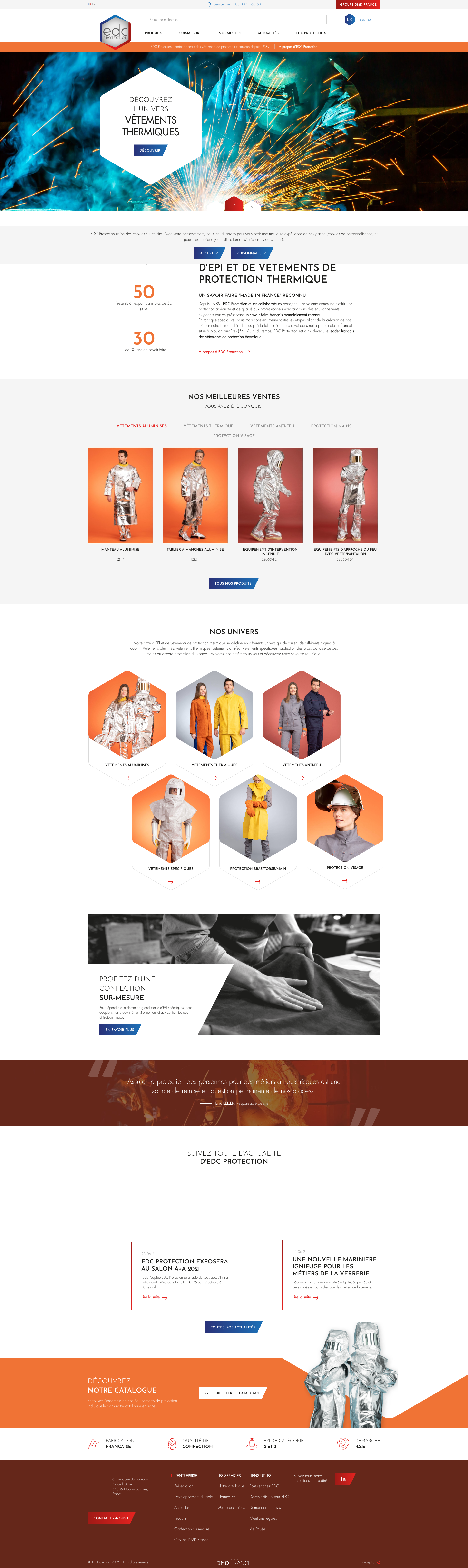 Aperçu du site