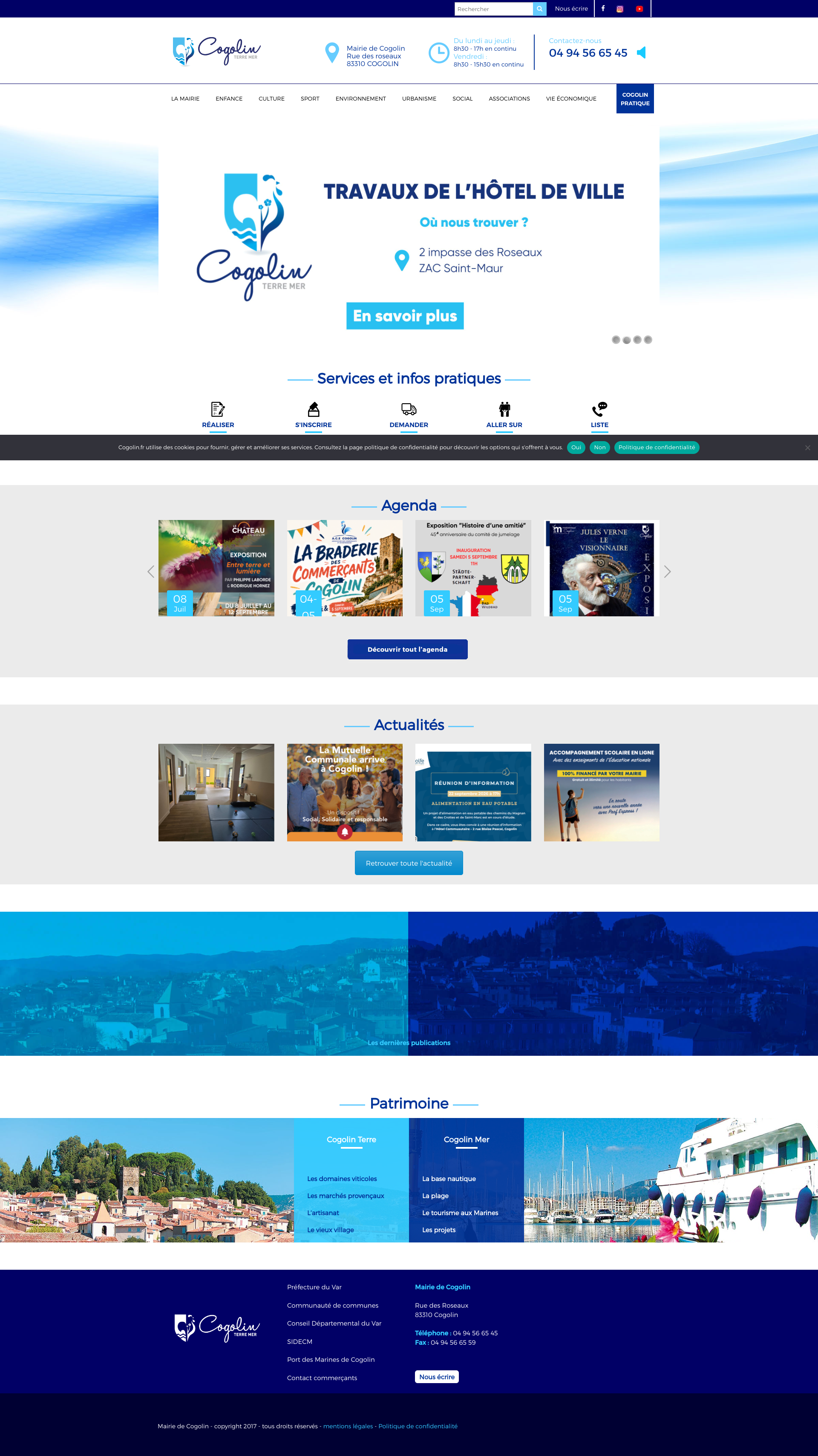 Aperçu du site