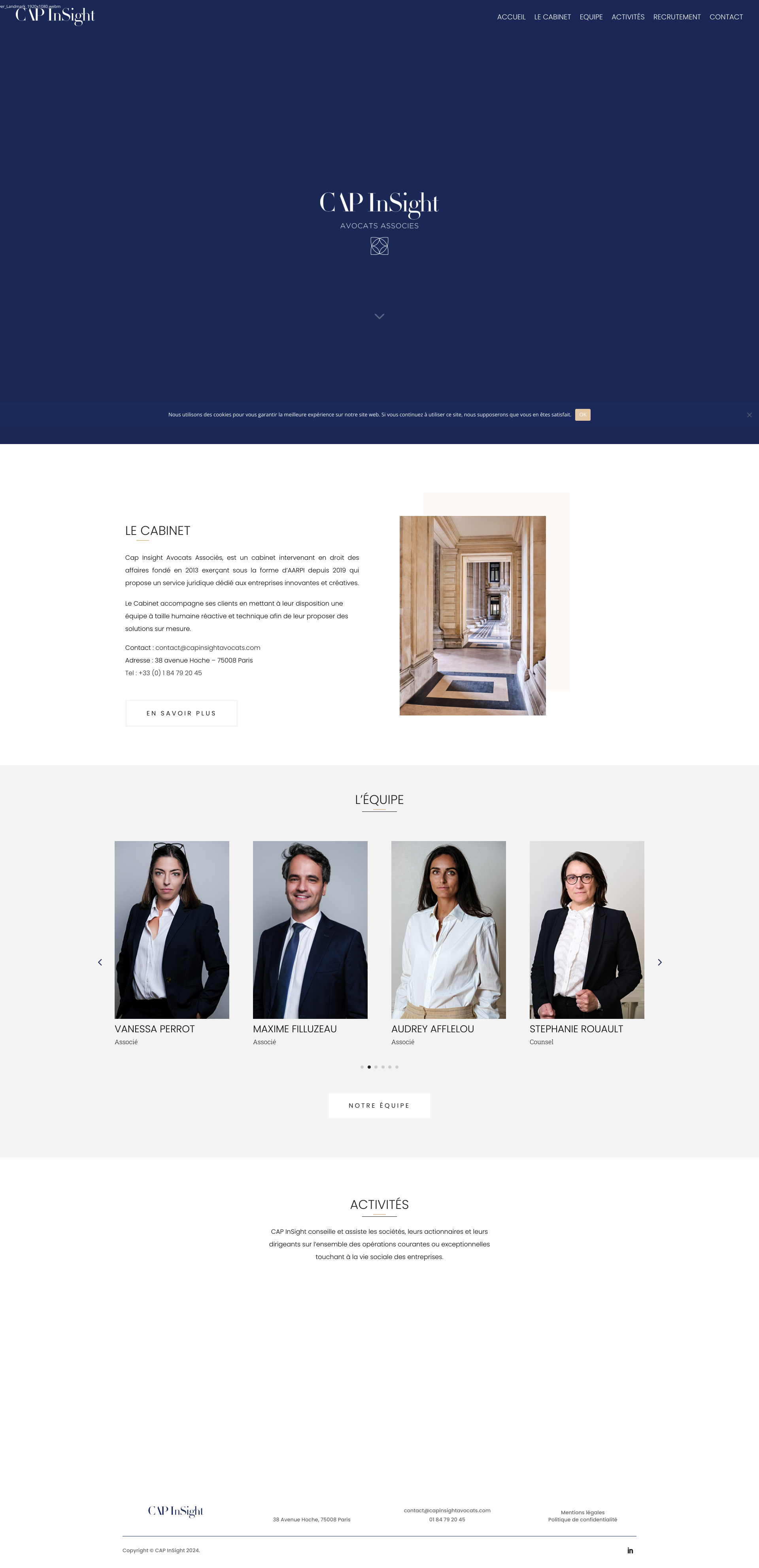 Aperçu du site