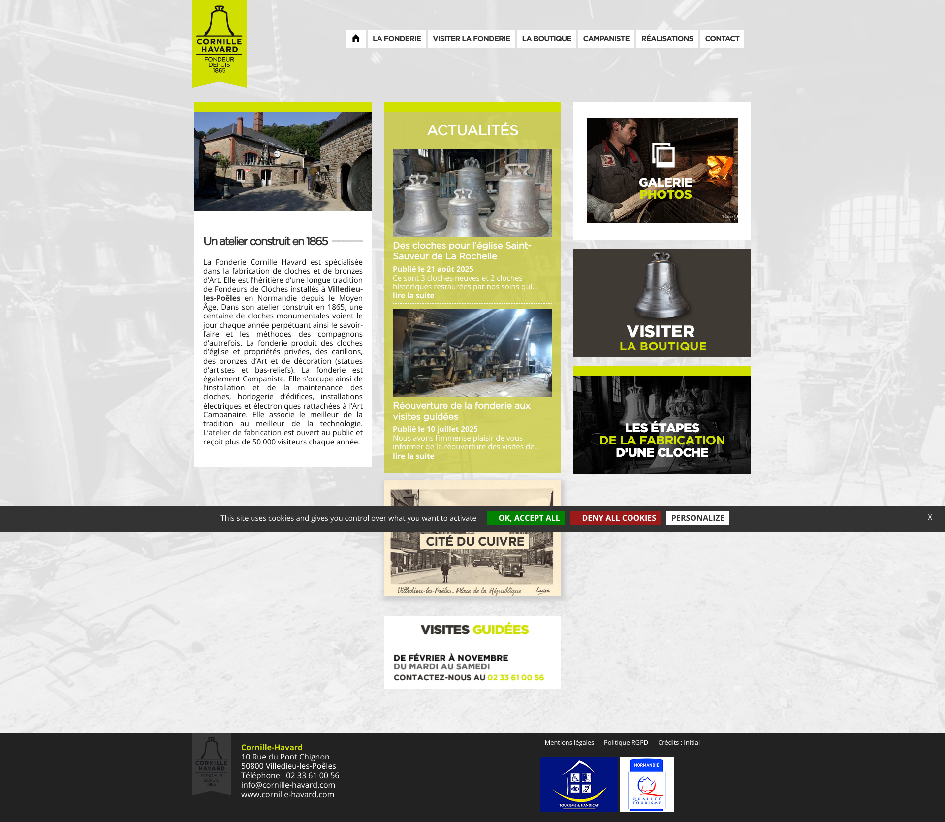 Aperçu du site