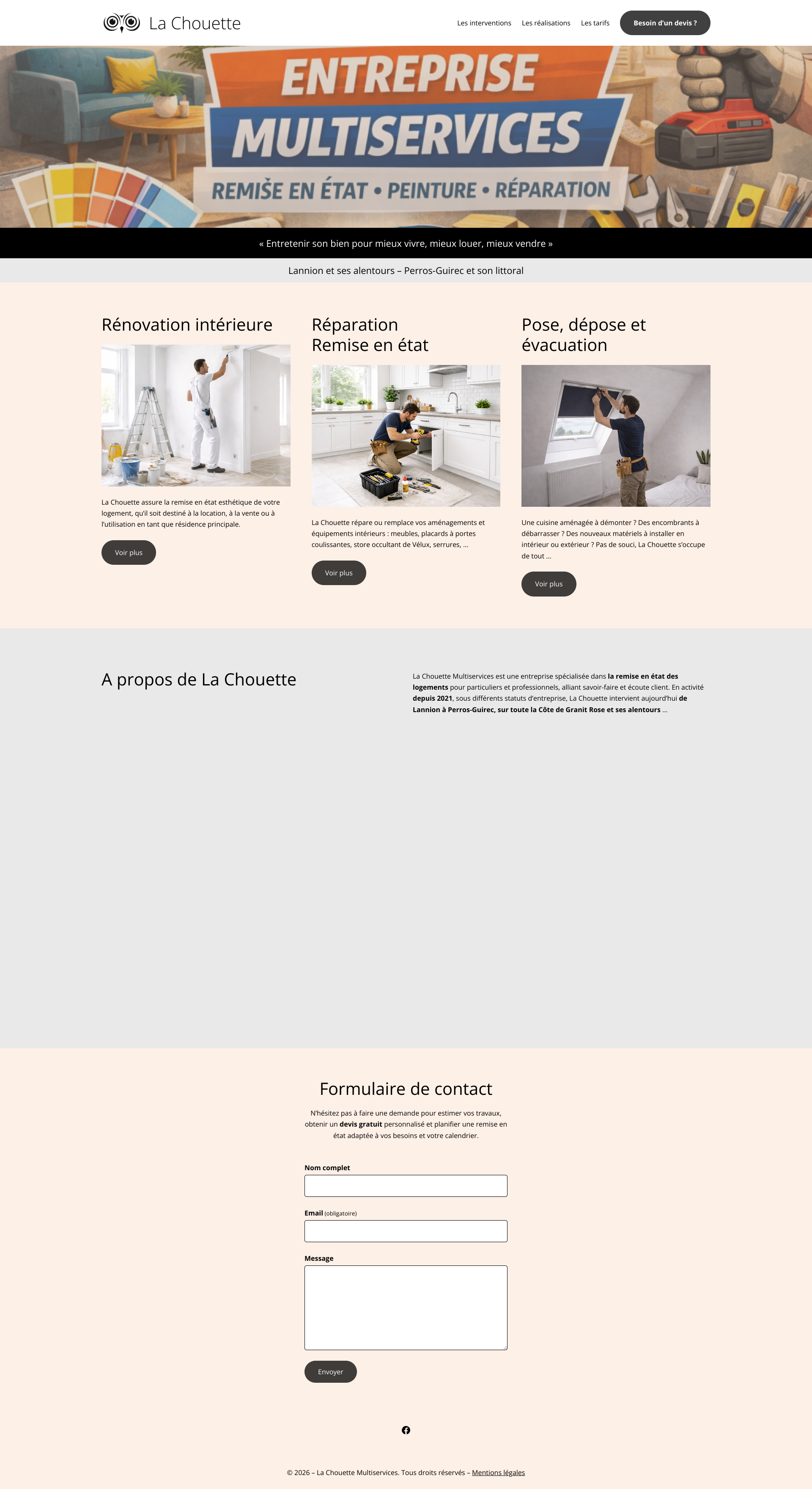 Aperçu du site