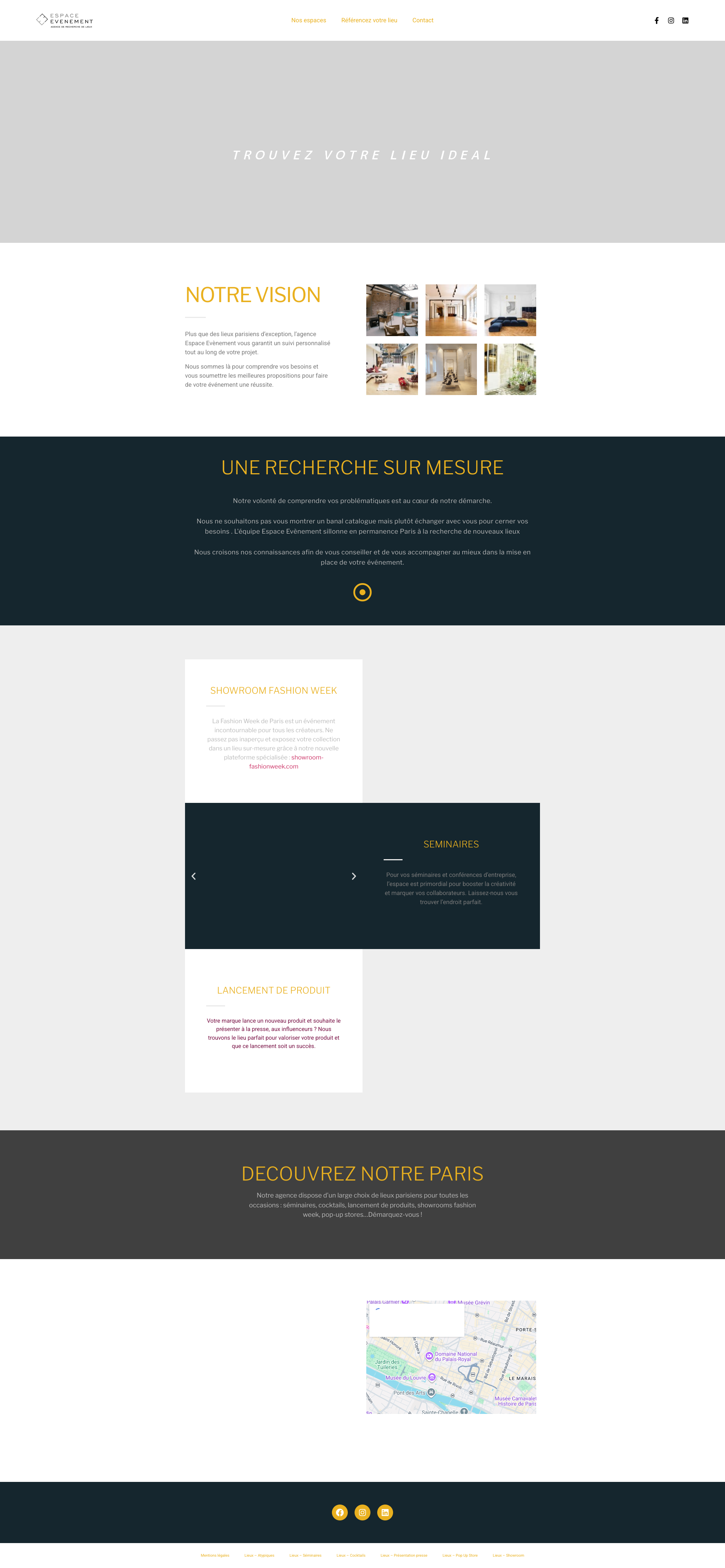 Aperçu du site