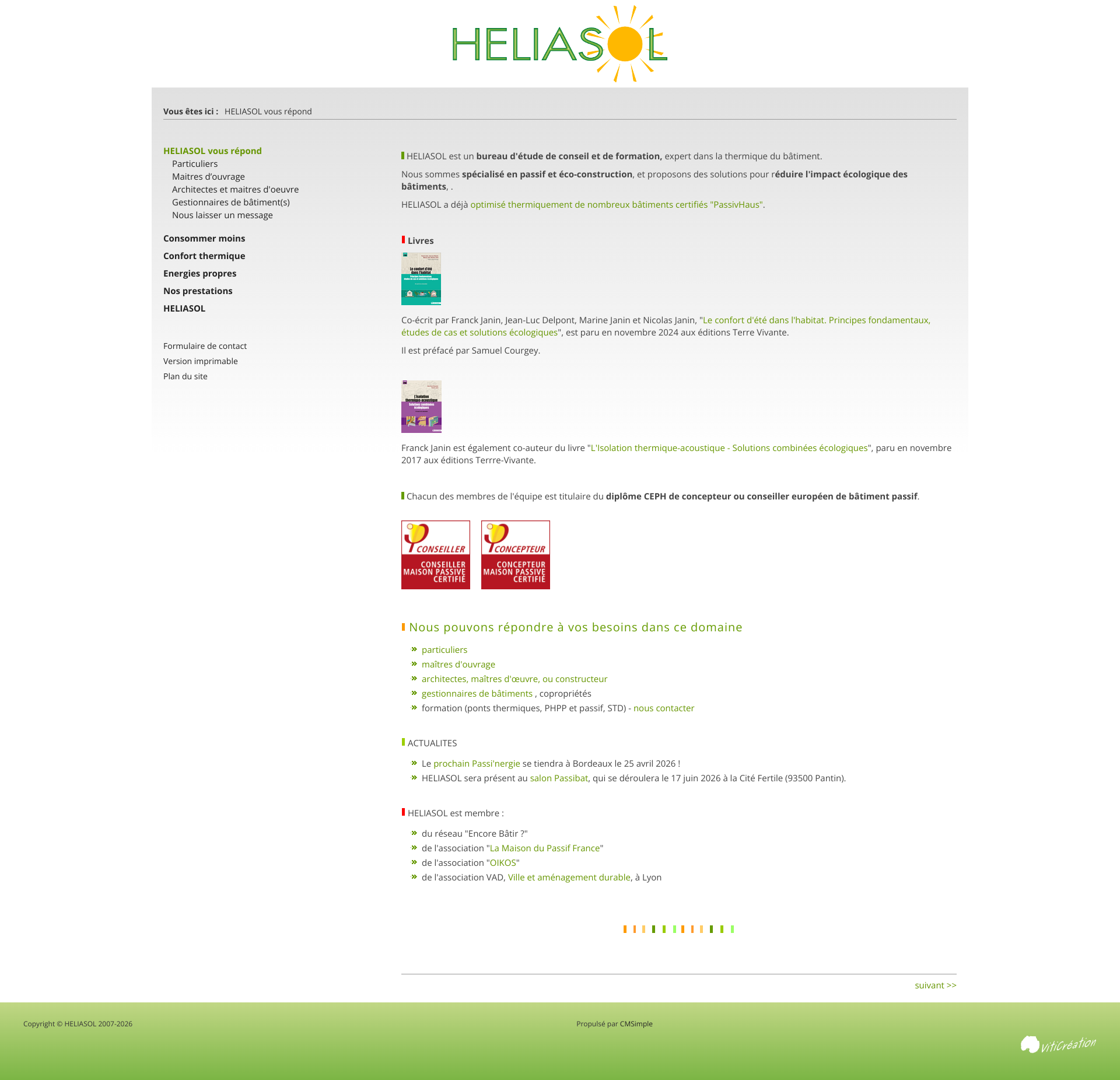 Aperçu du site