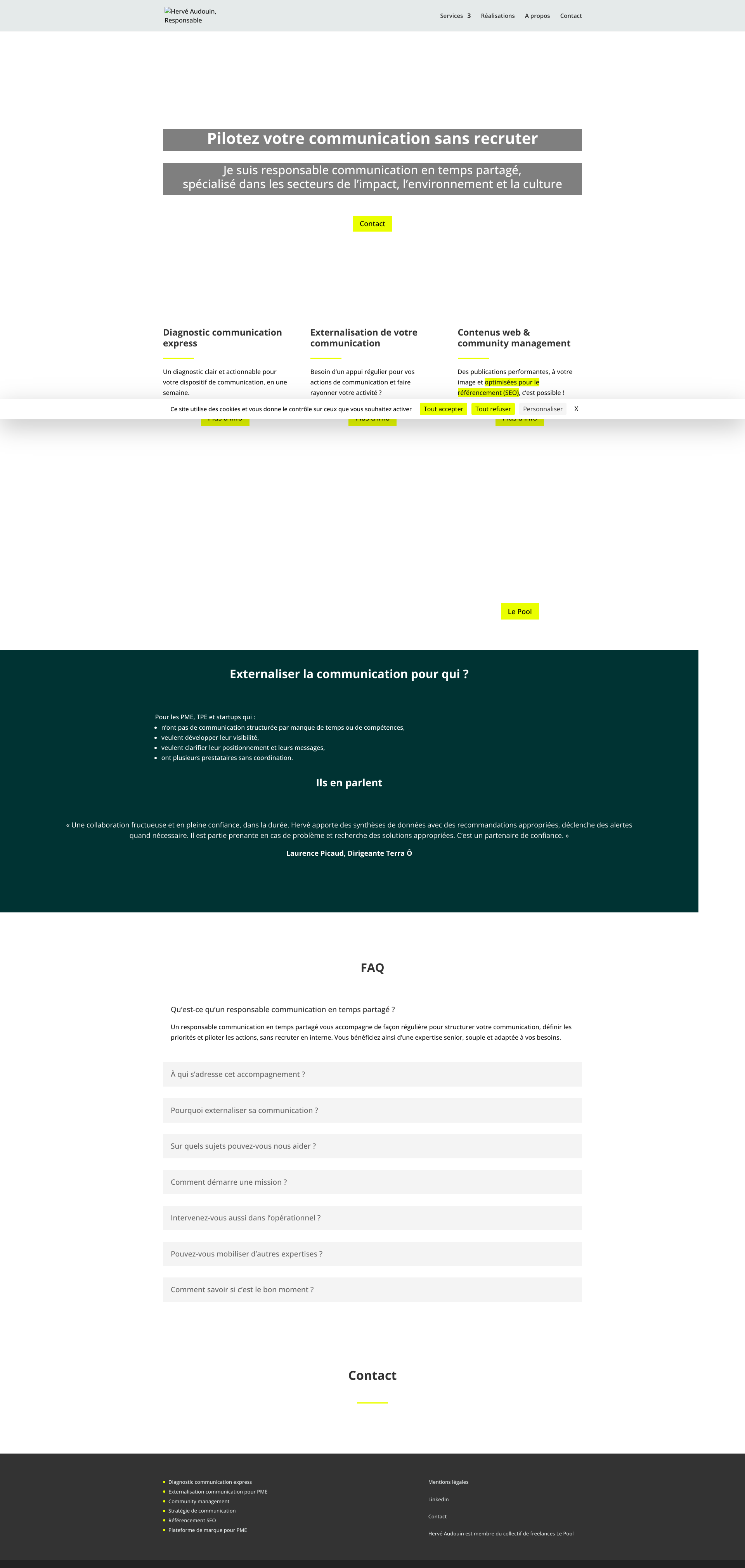 Aperçu du site