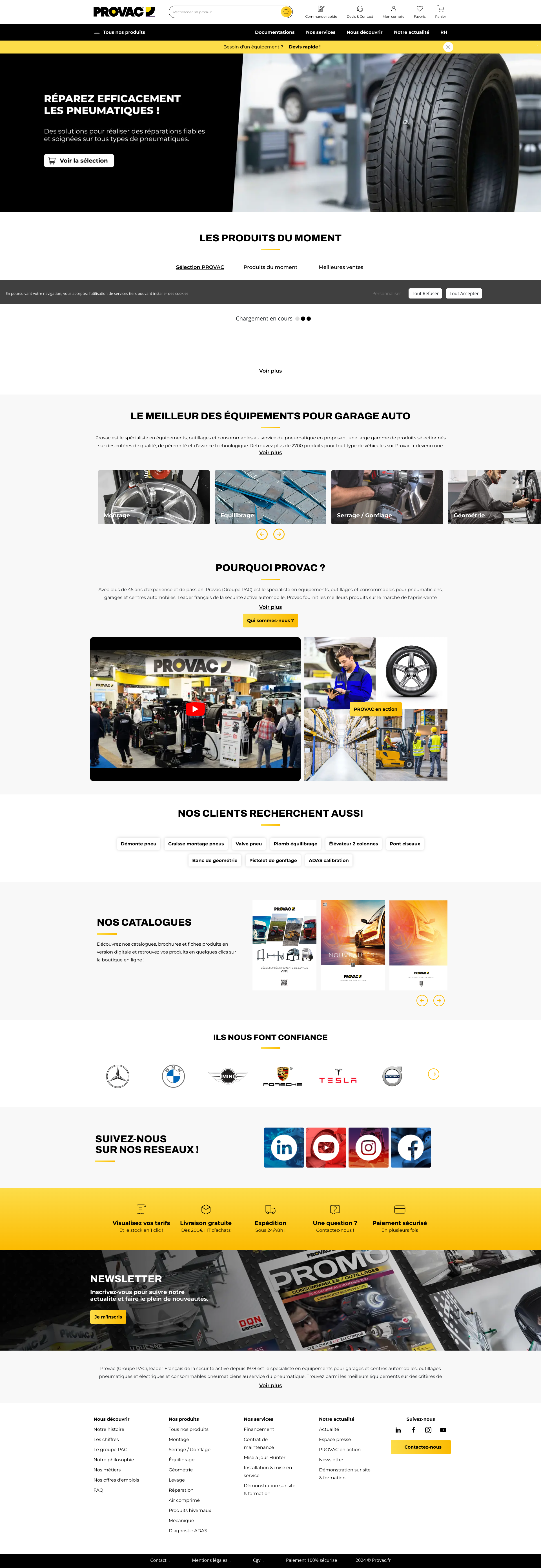 Aperçu du site