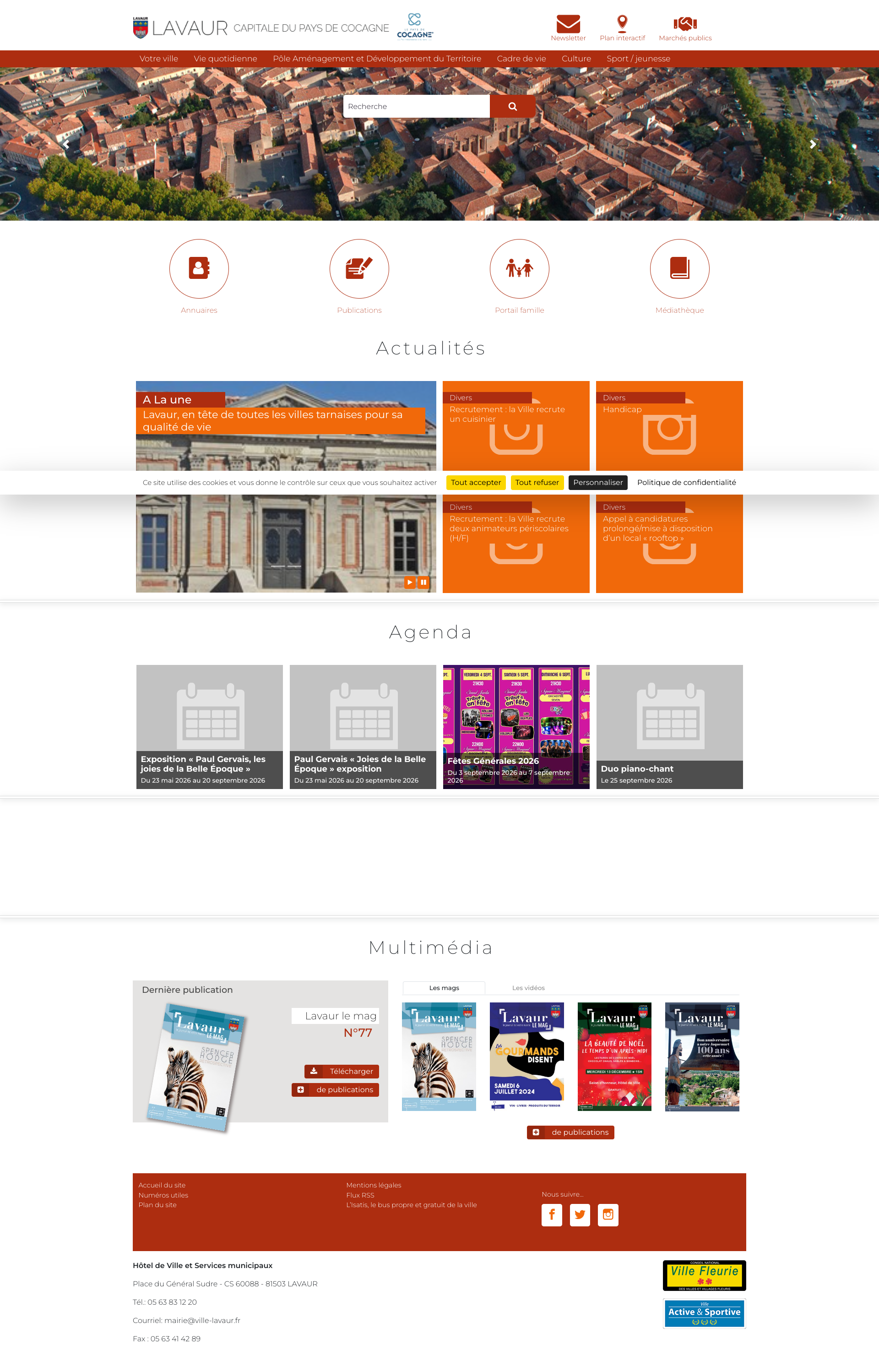 Aperçu du site