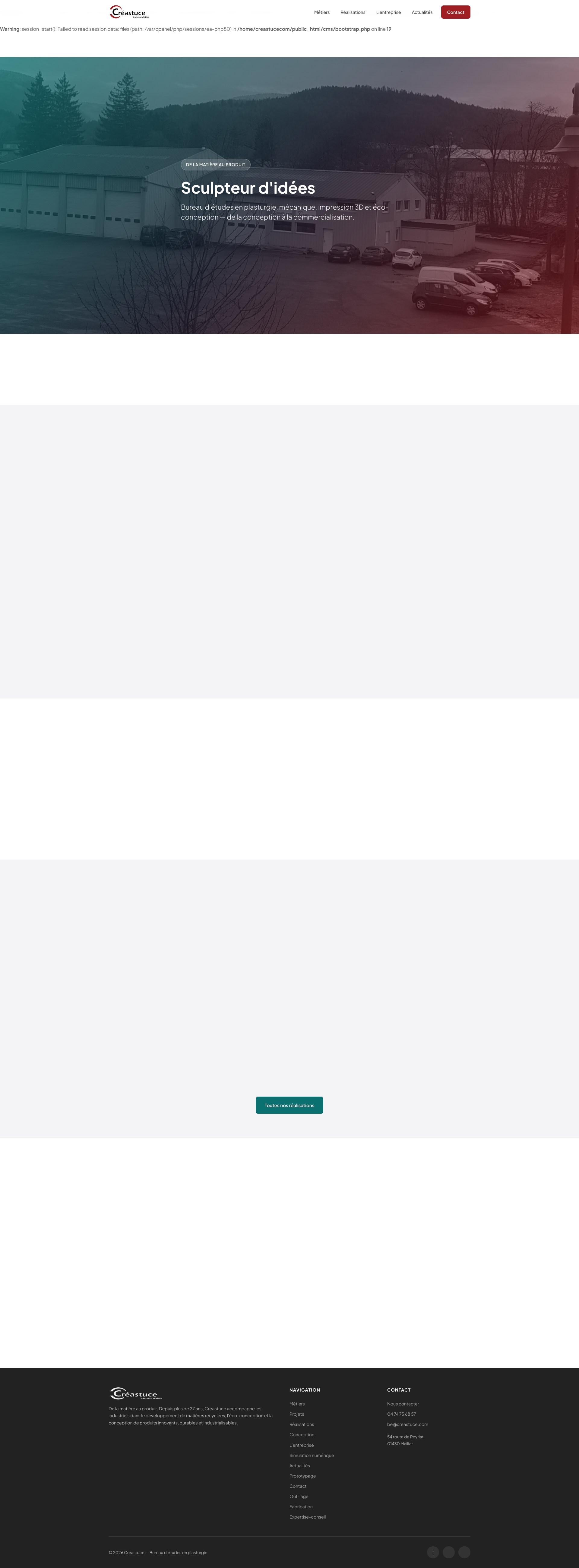 Aperçu du site