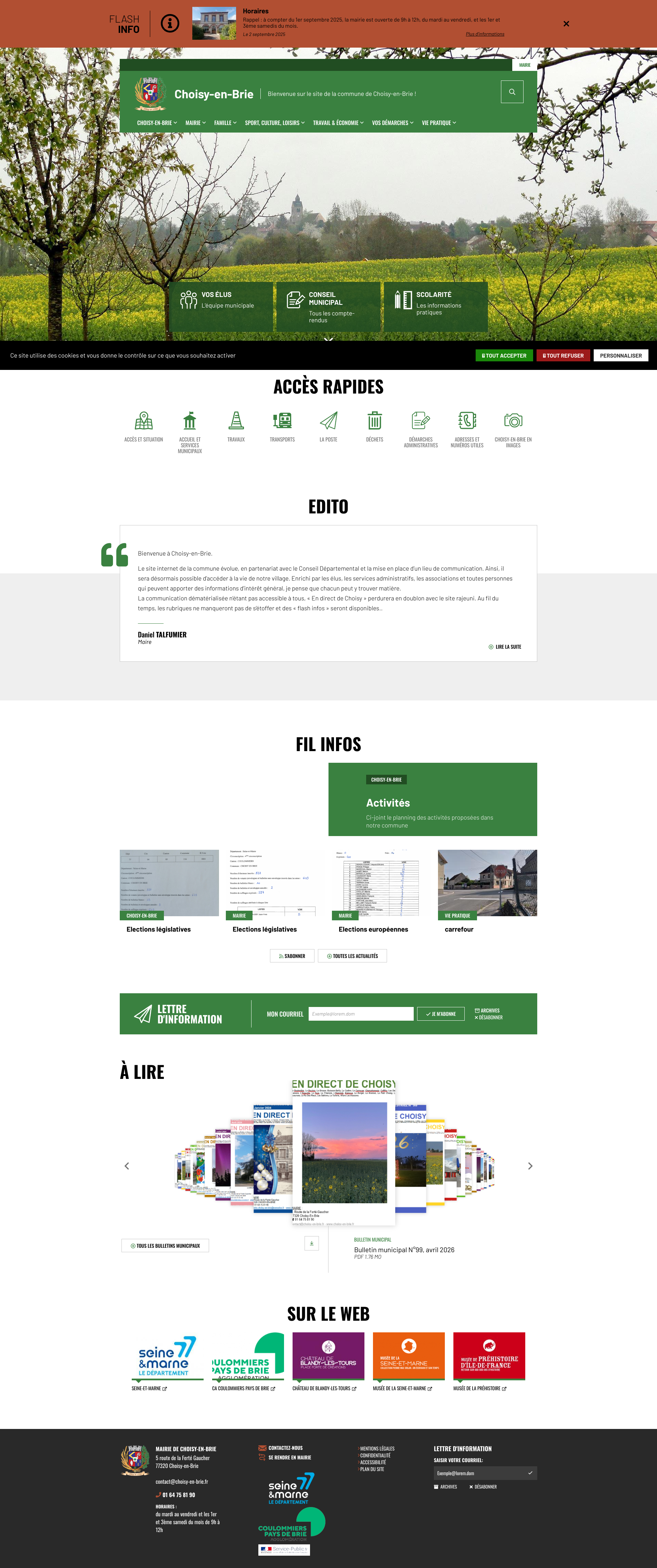 Aperçu du site