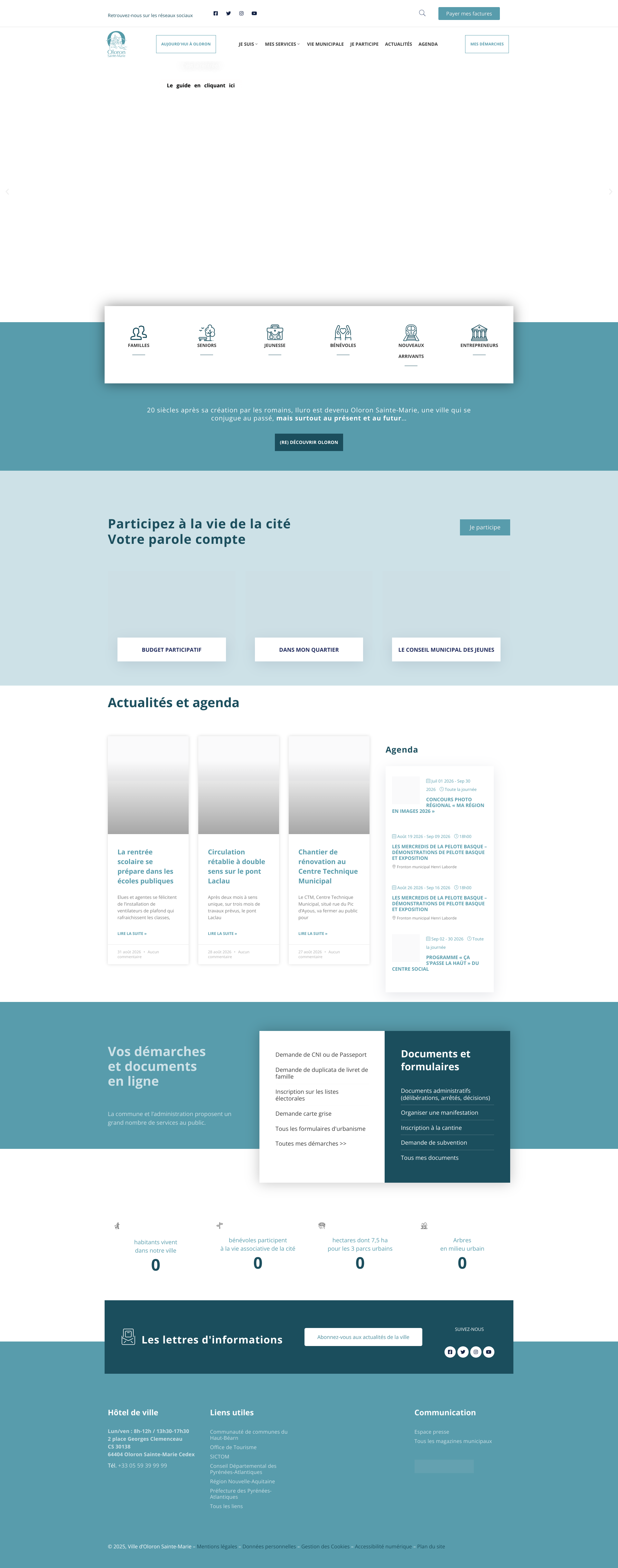 Aperçu du site