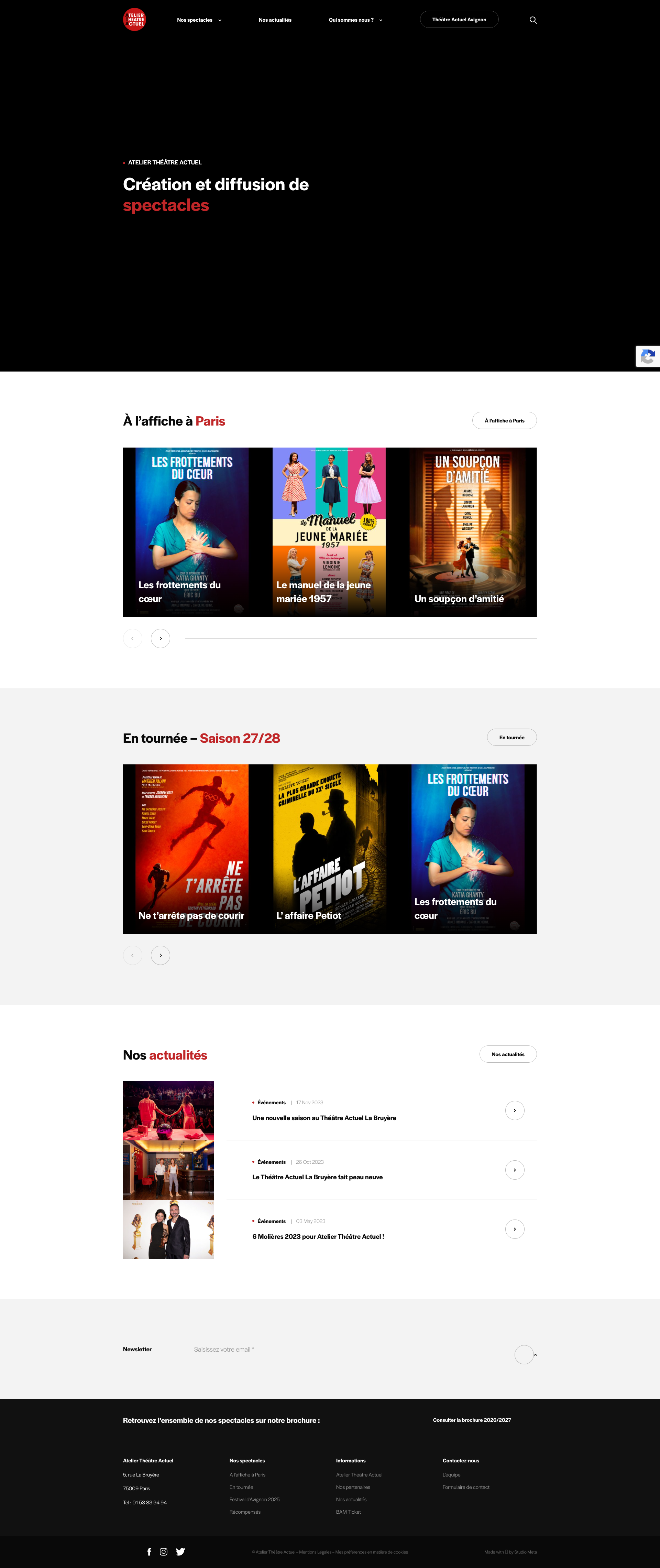 Aperçu du site