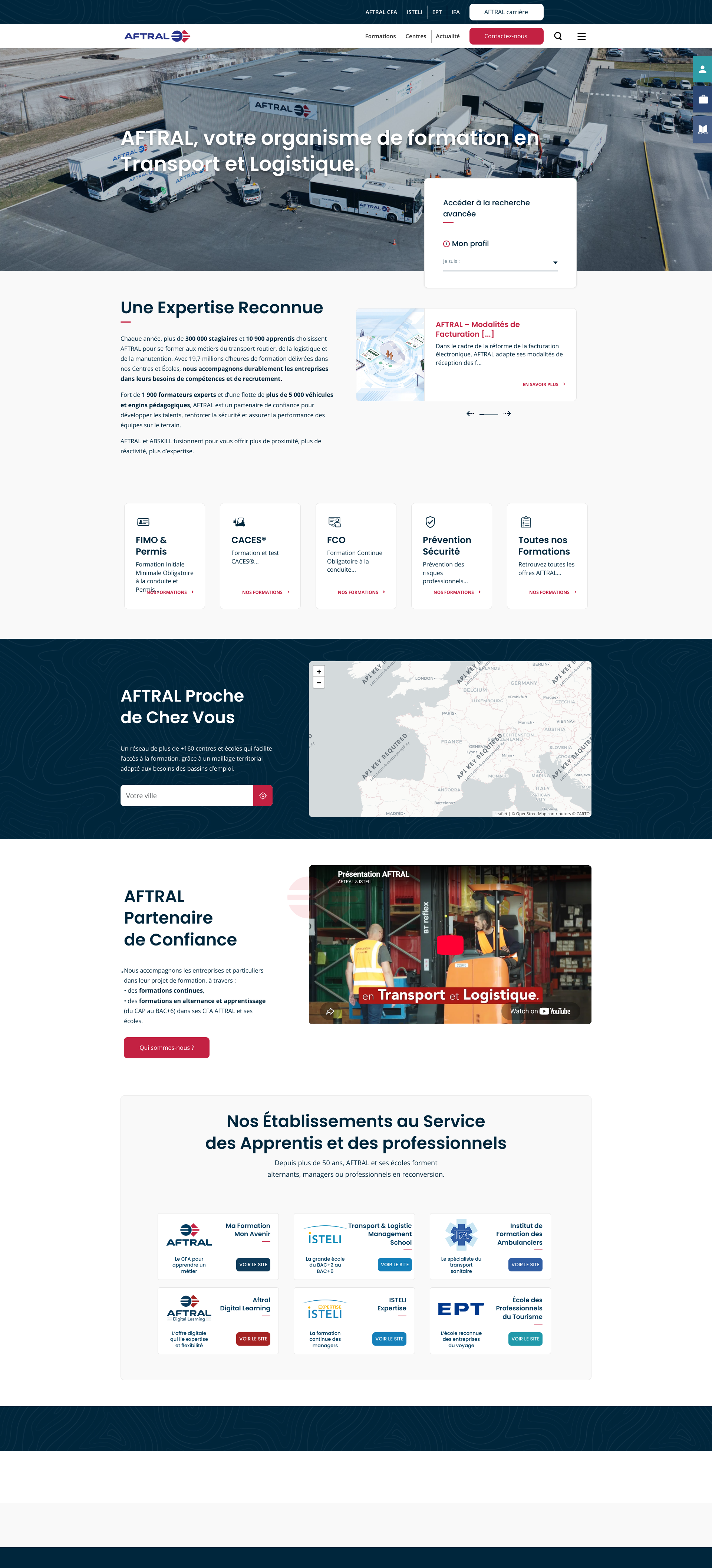 Aperçu du site