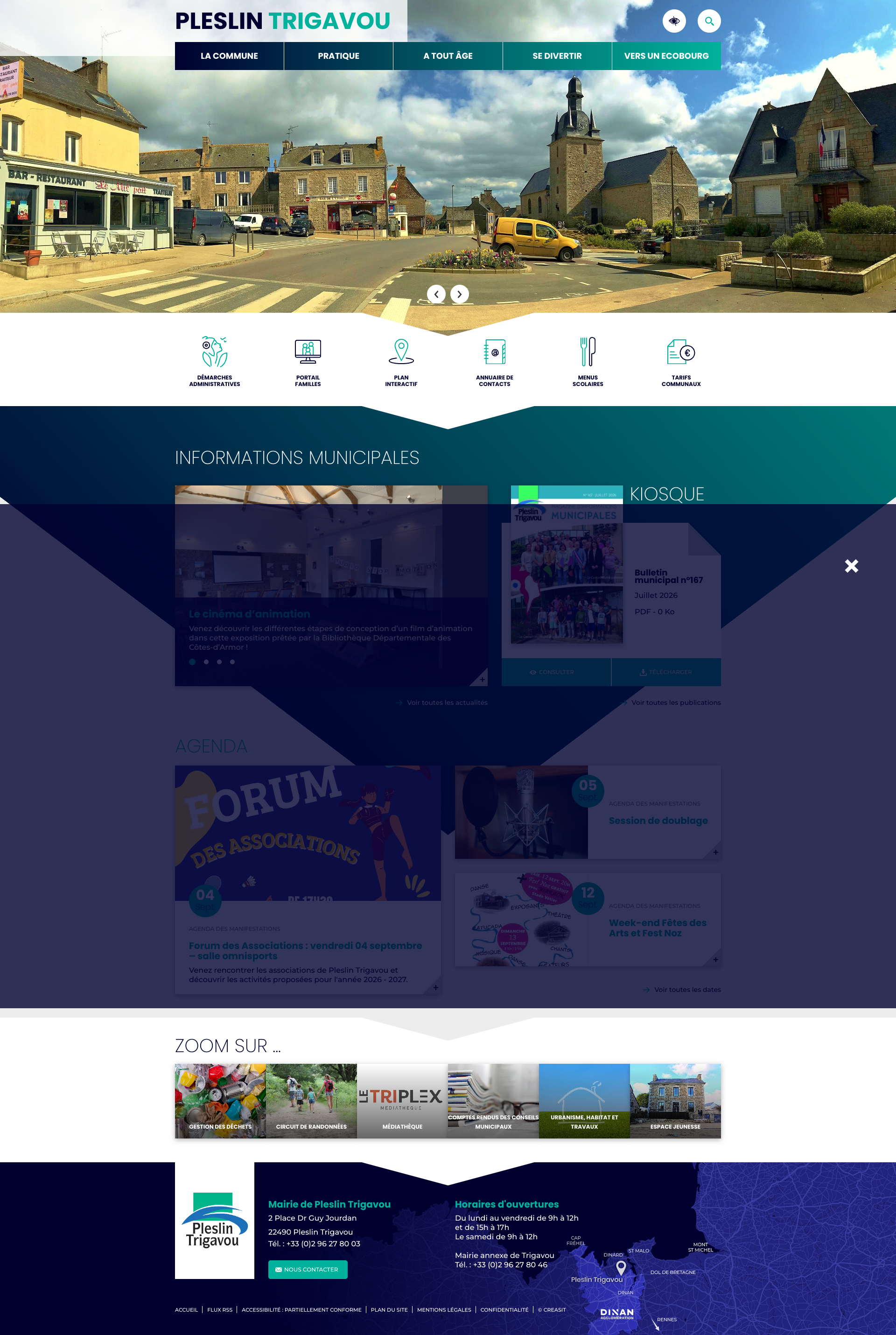 Aperçu du site