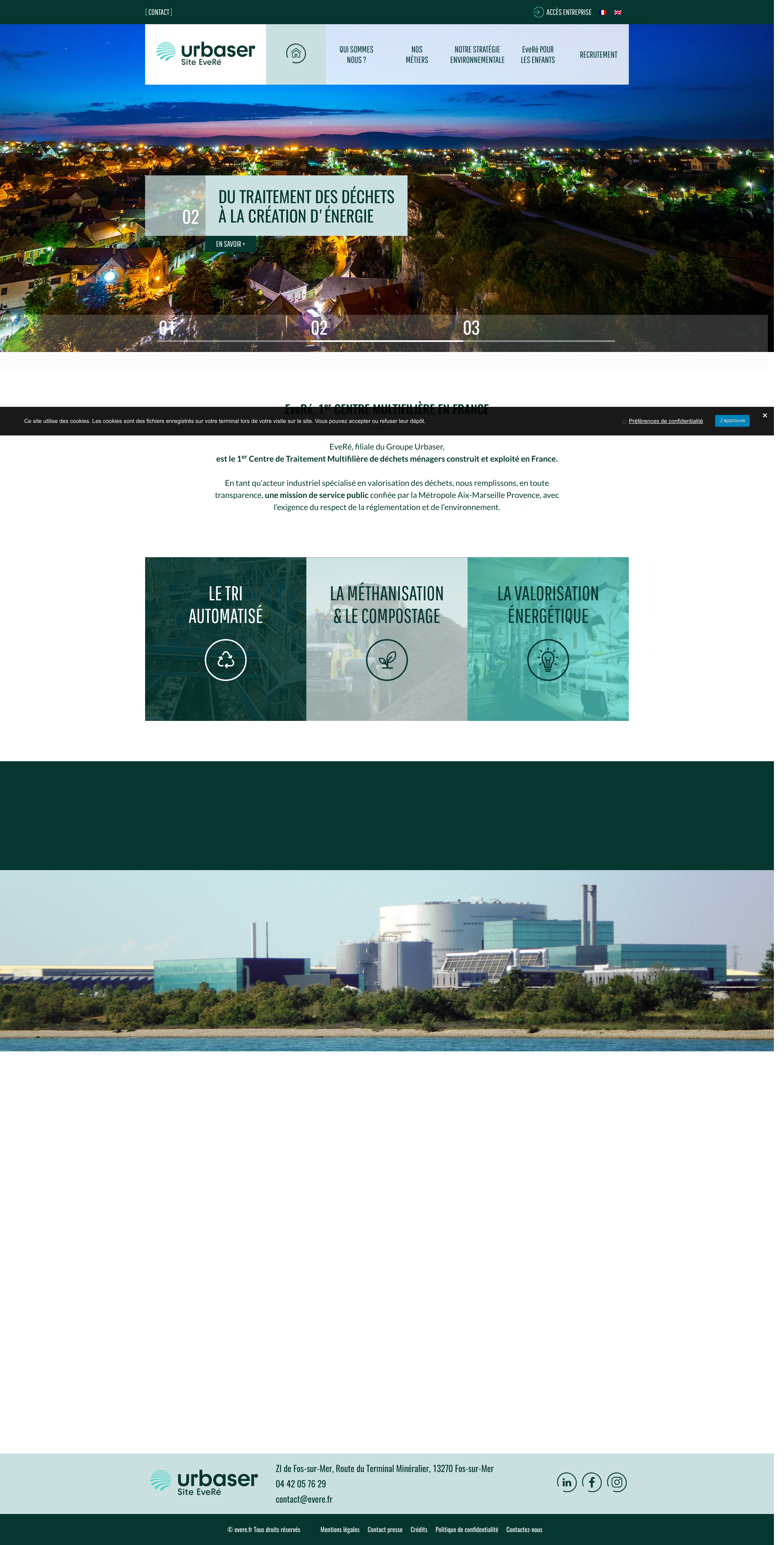 Aperçu du site