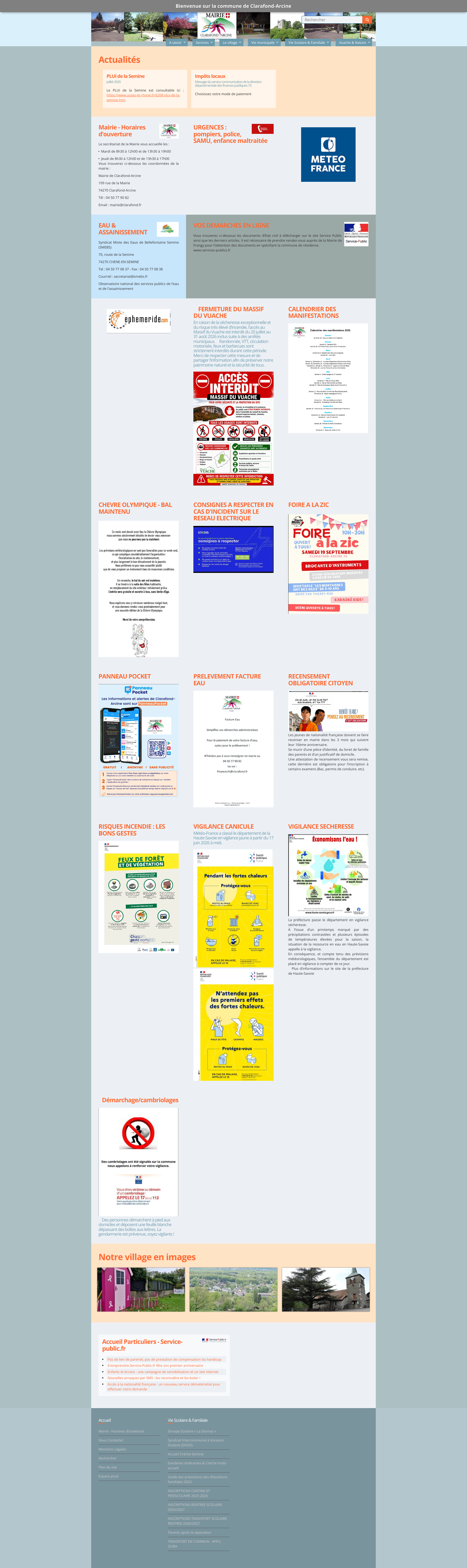 Aperçu du site