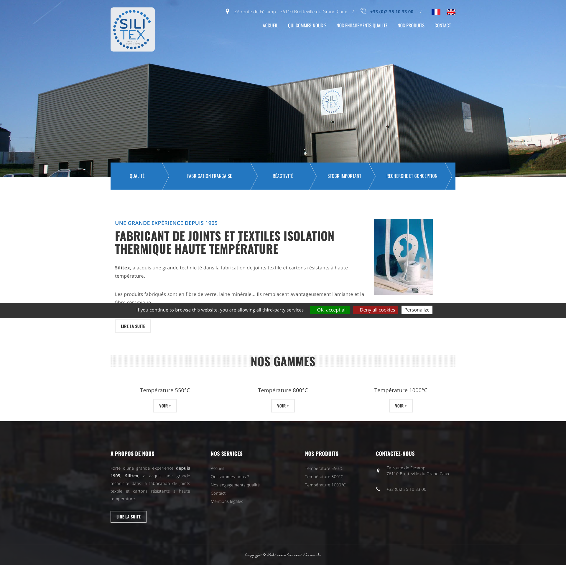 Aperçu du site