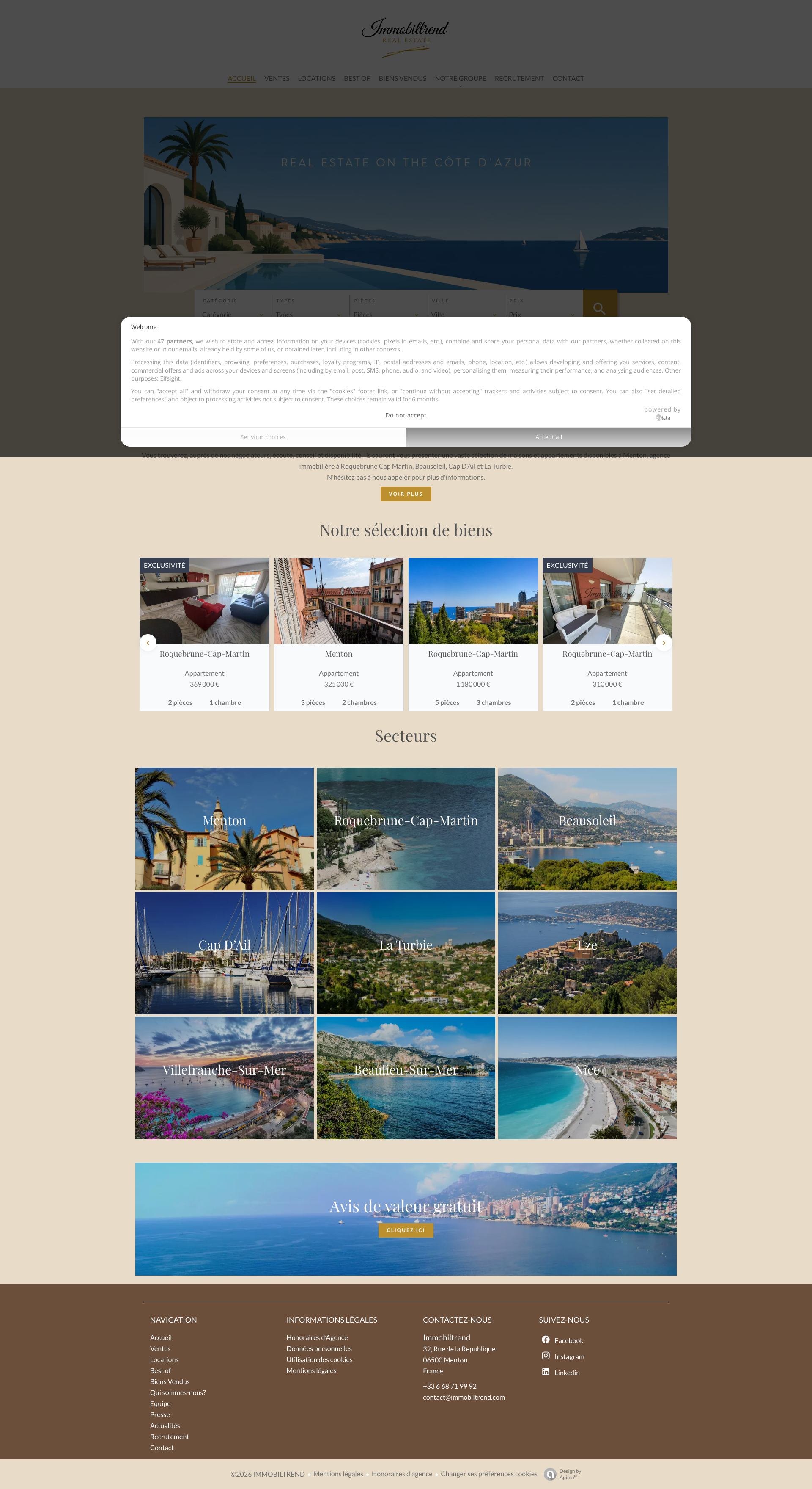 Aperçu du site