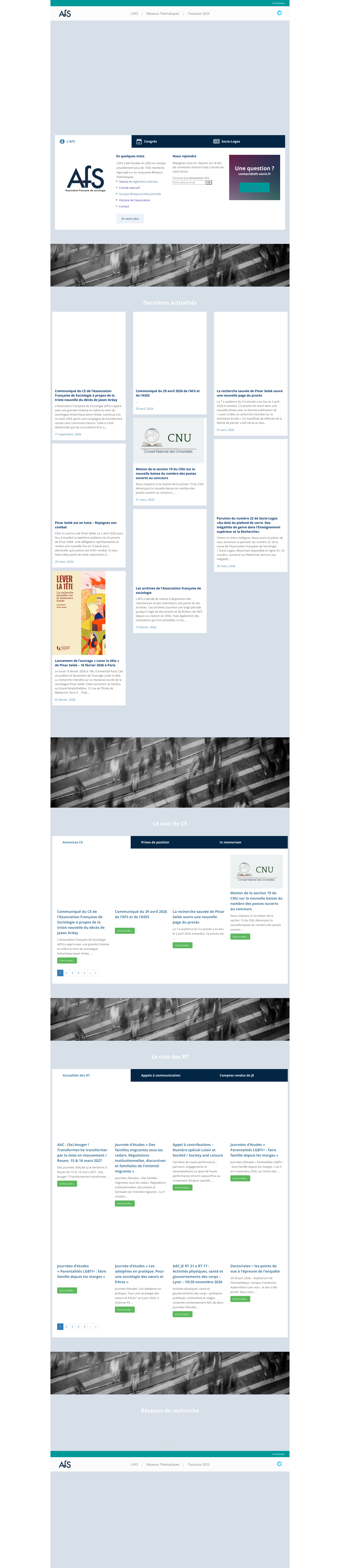 Aperçu du site
