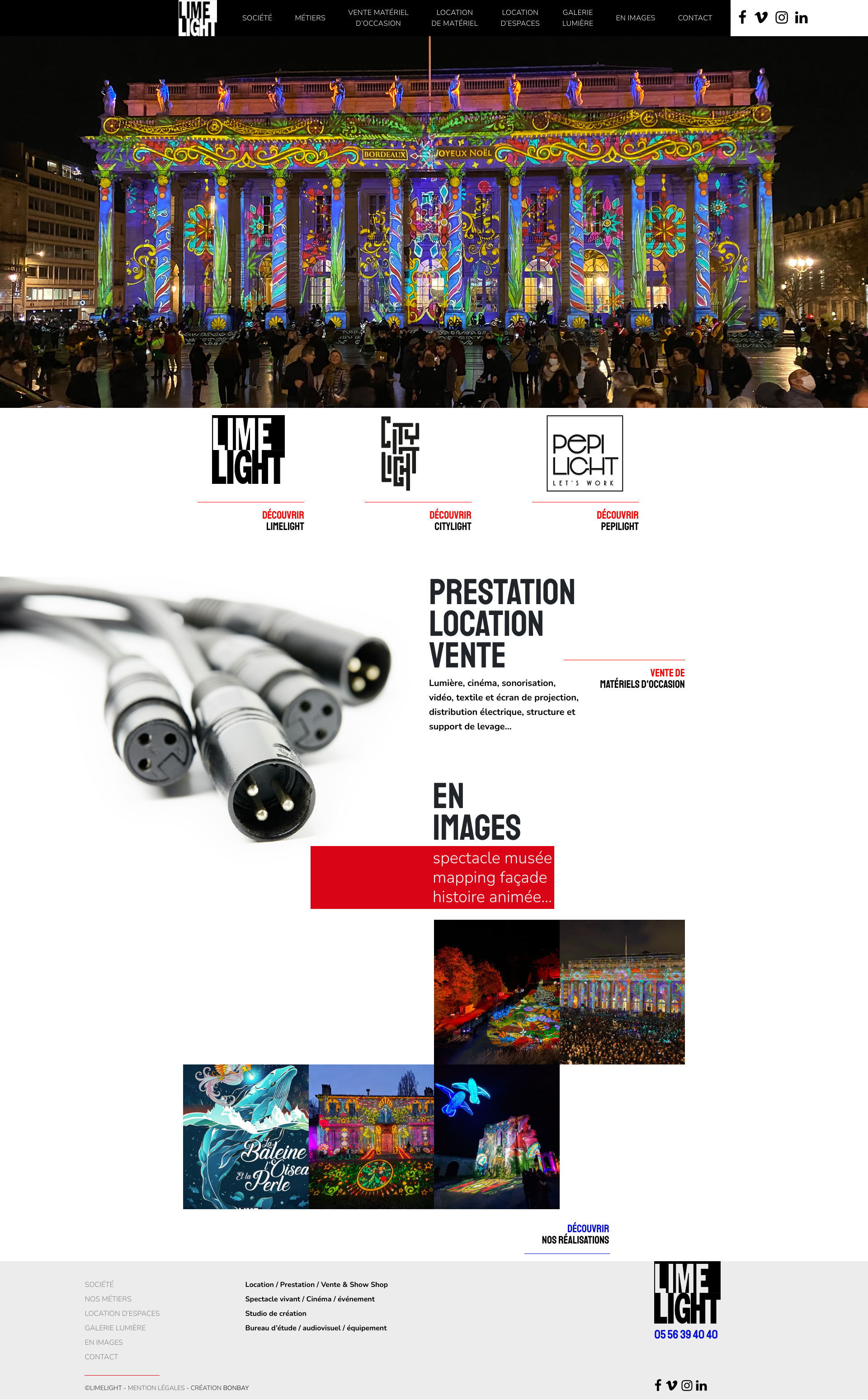 Aperçu du site