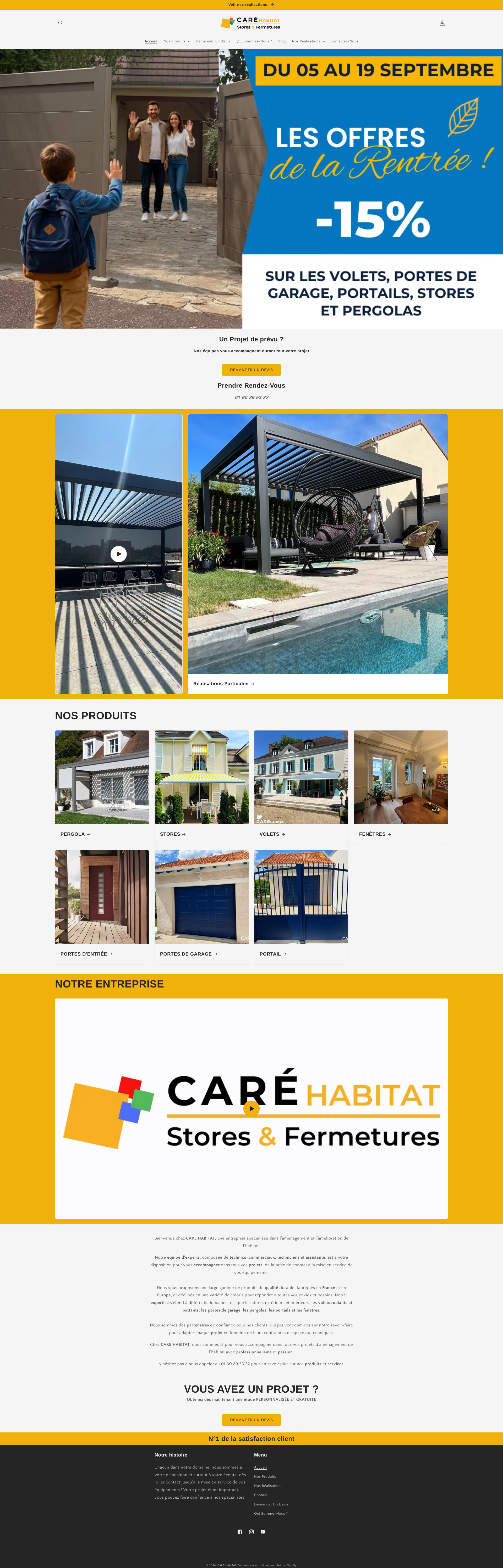 Aperçu du site