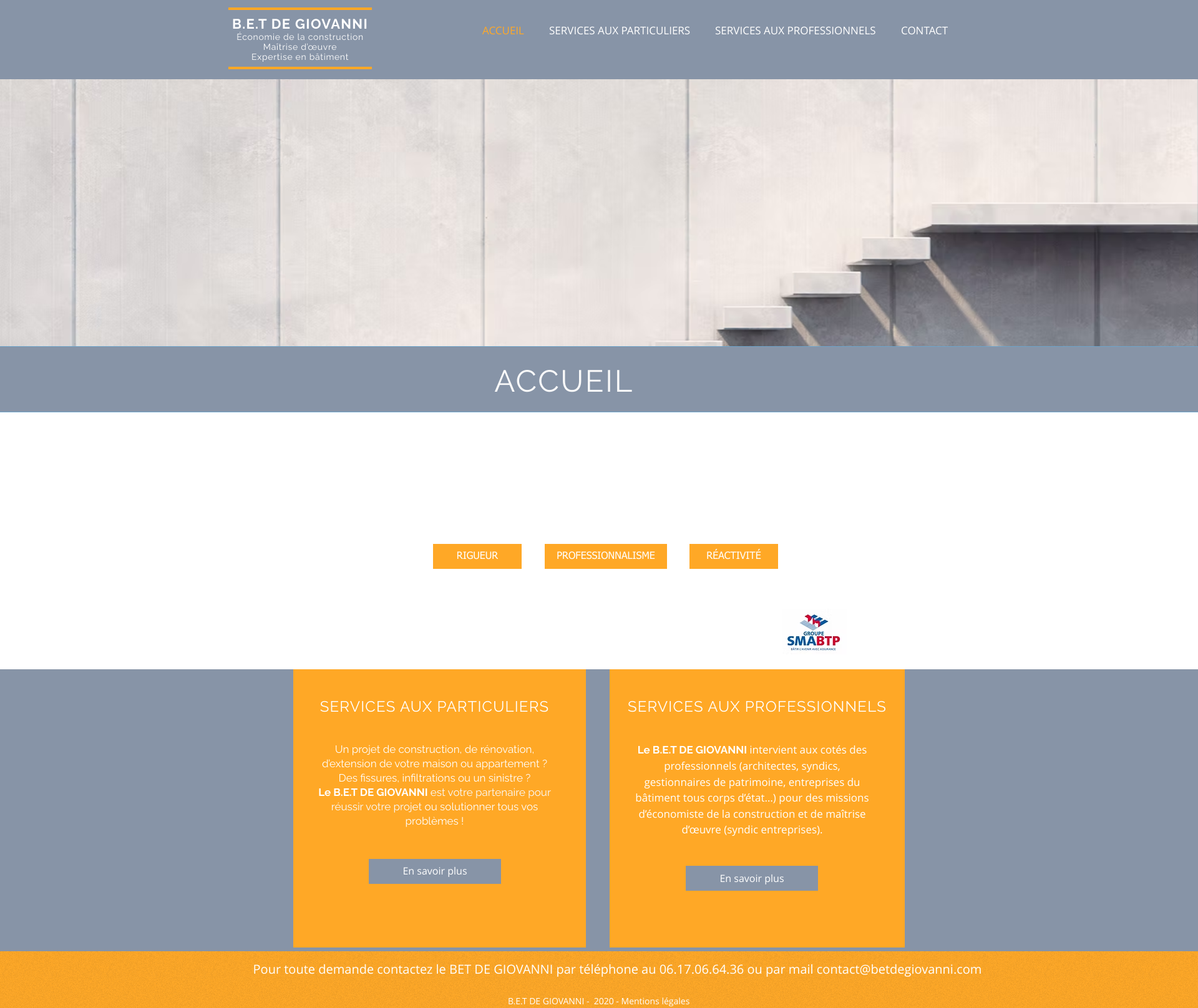 Aperçu du site