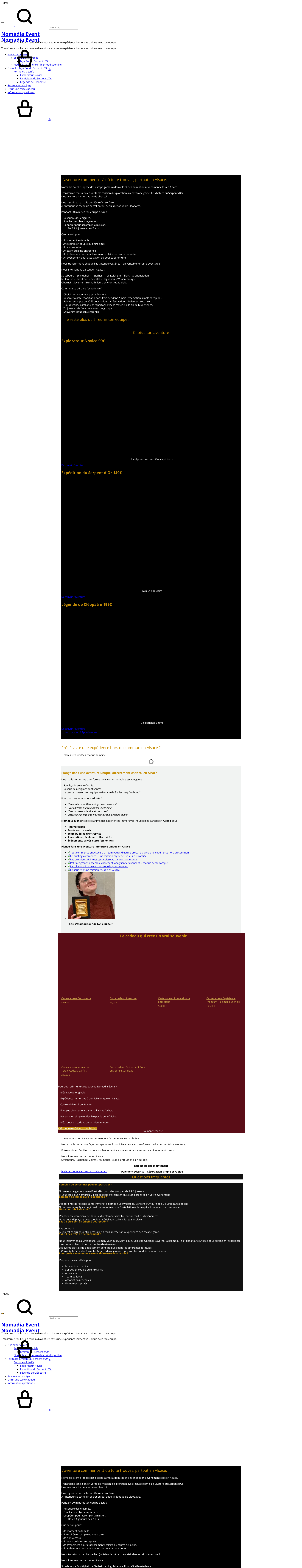 Aperçu du site