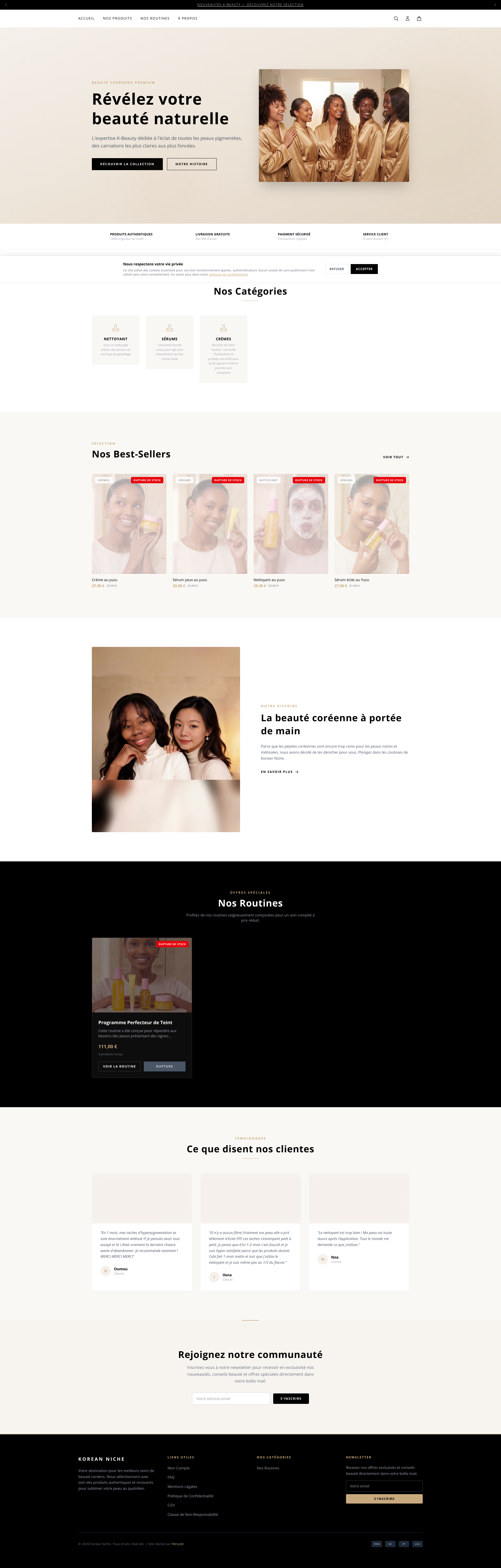 Aperçu du site
