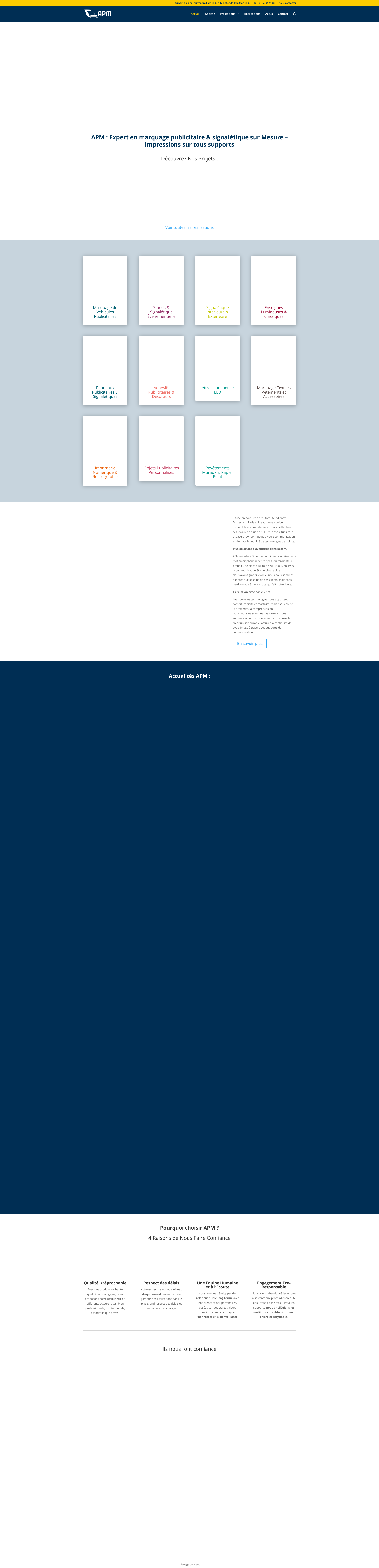 Aperçu du site