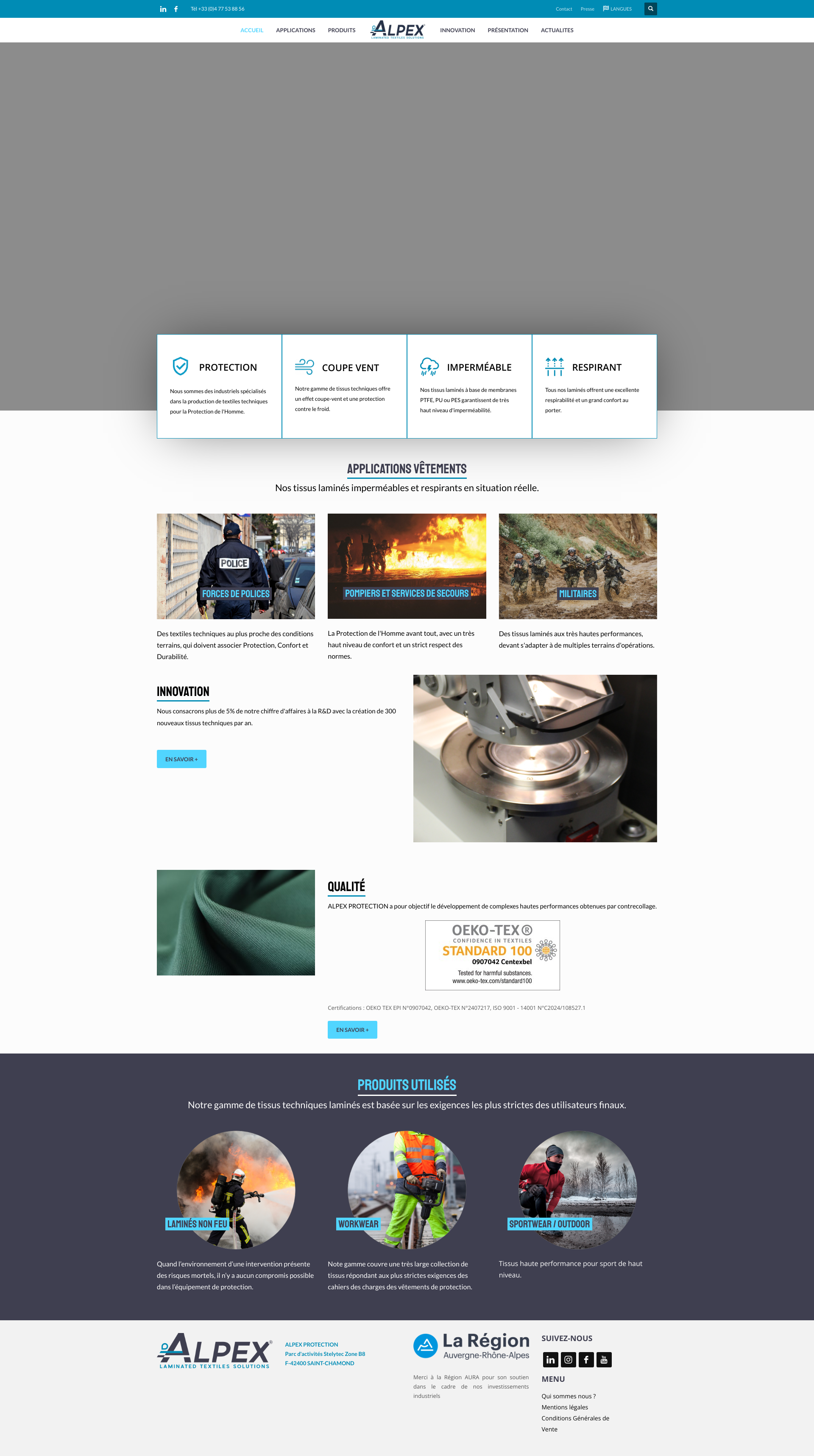 Aperçu du site