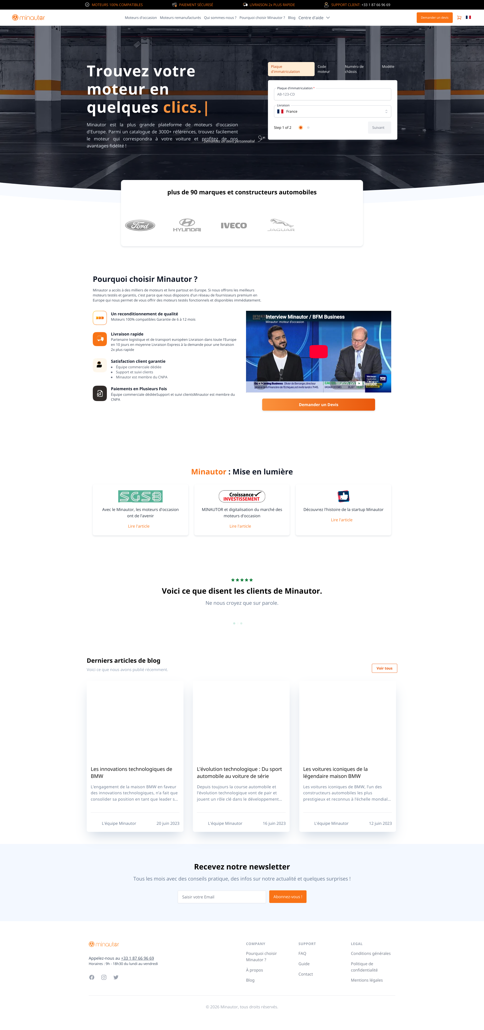 Aperçu du site