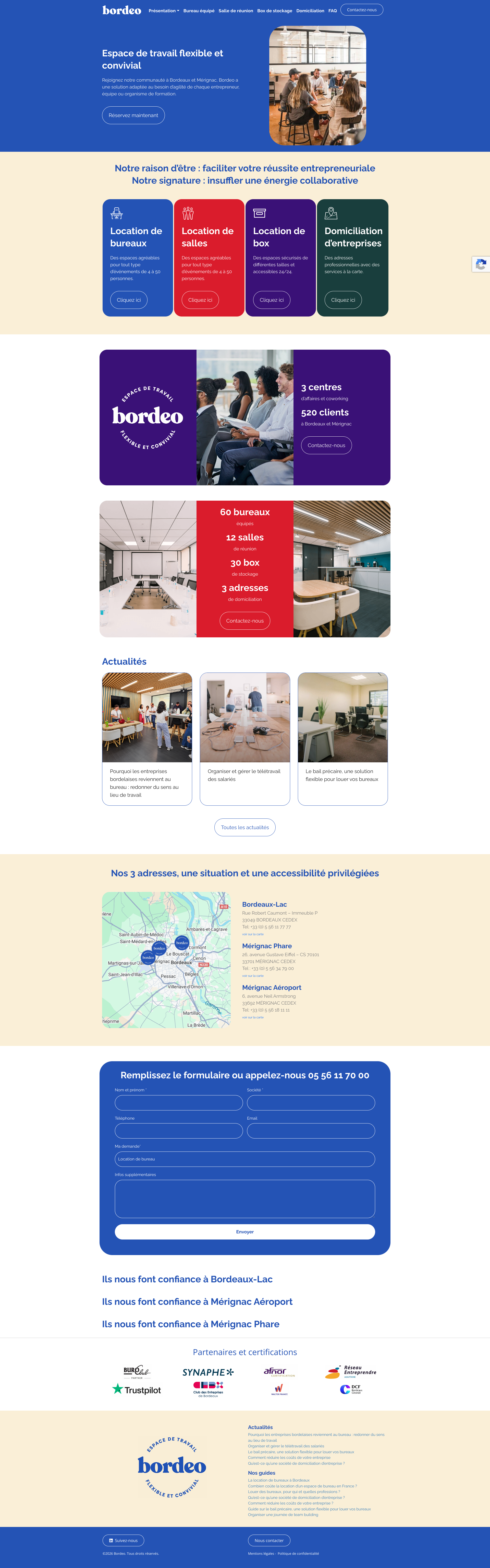 Aperçu du site