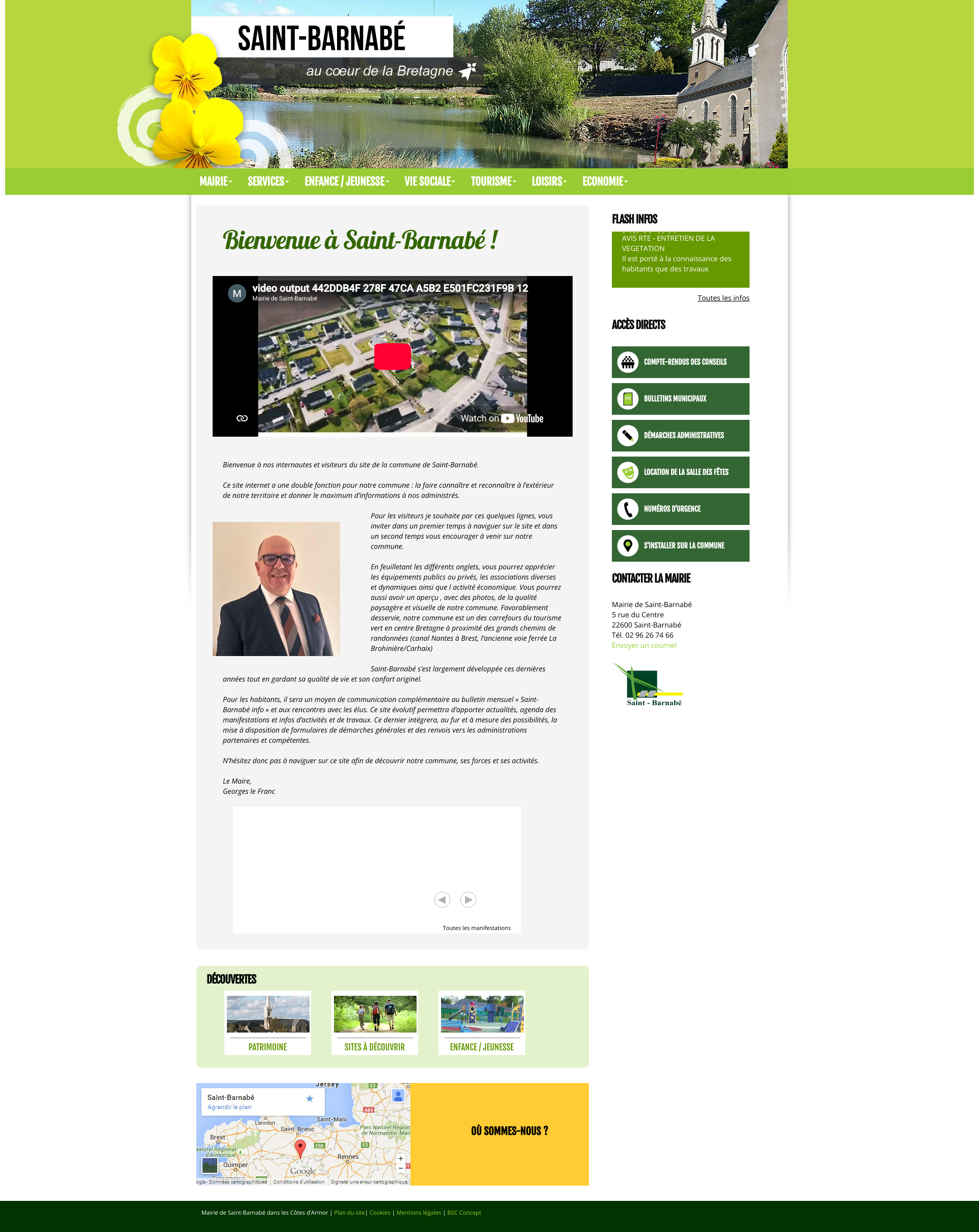 Aperçu du site
