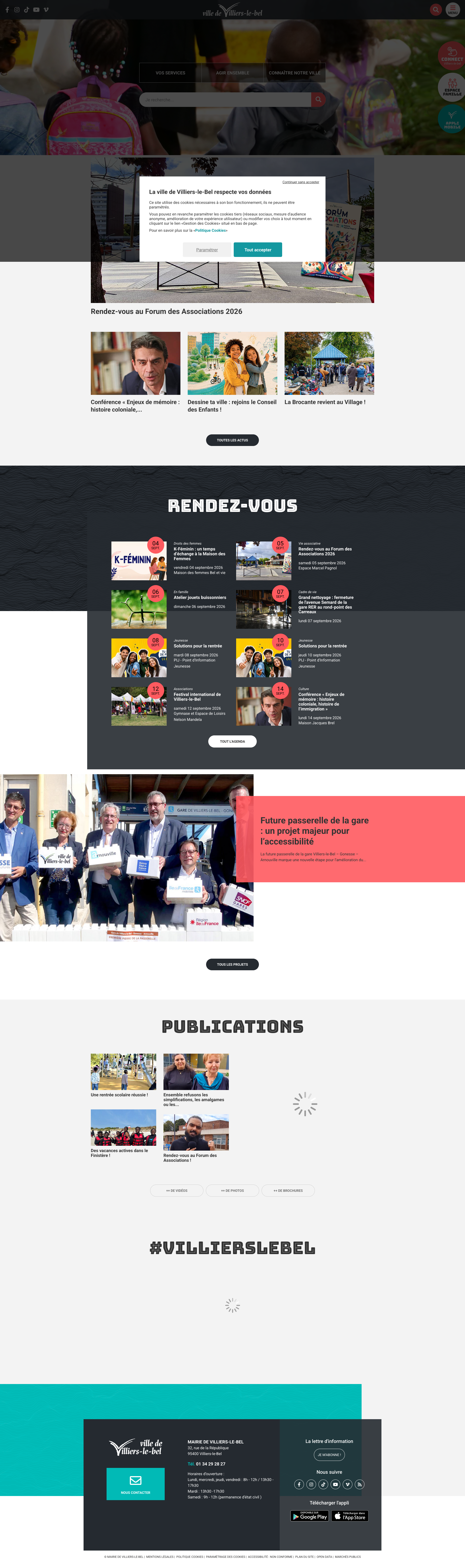 Aperçu du site