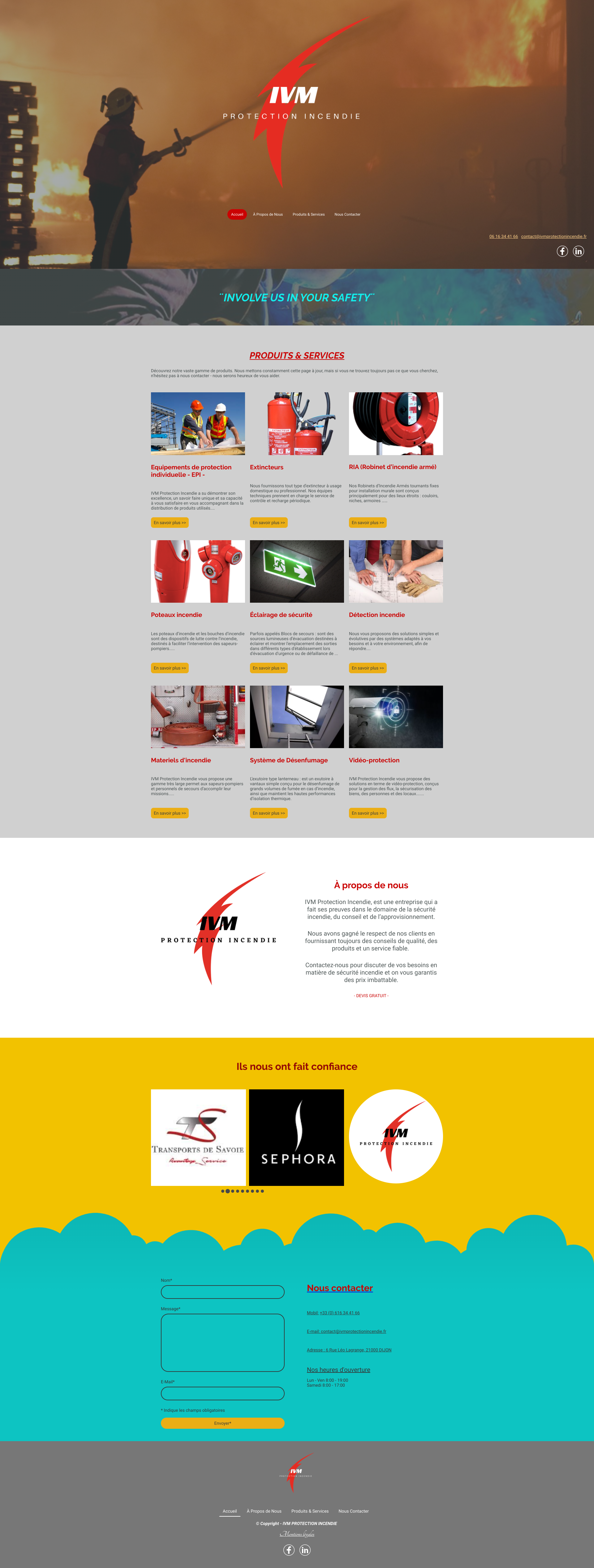 Aperçu du site