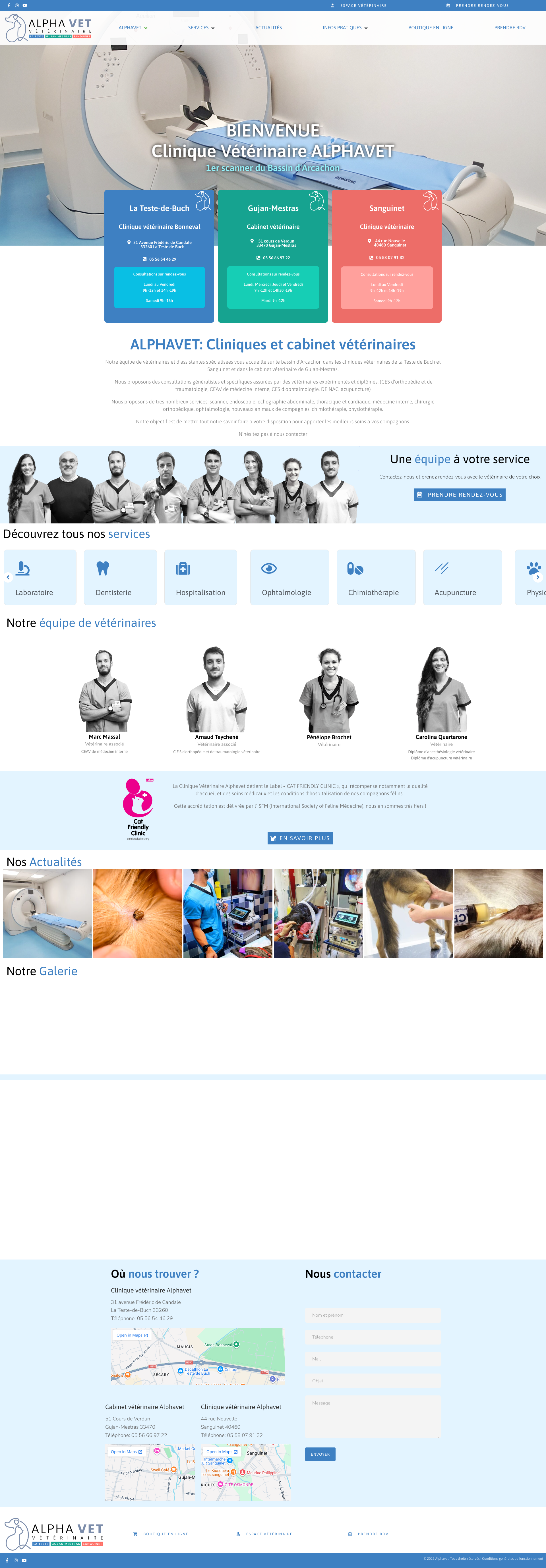 Aperçu du site