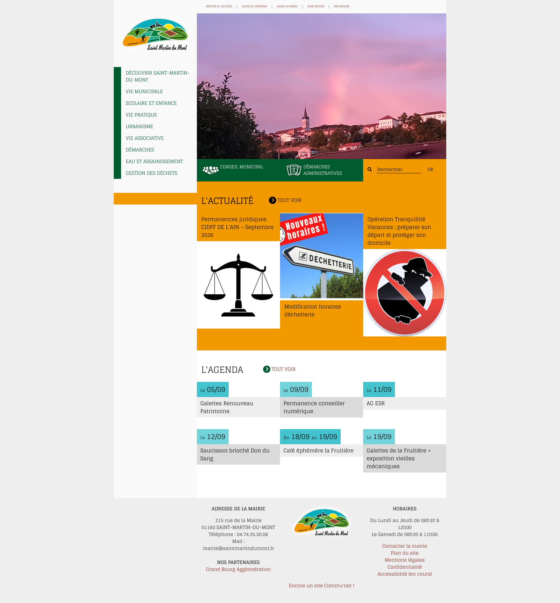 Aperçu du site